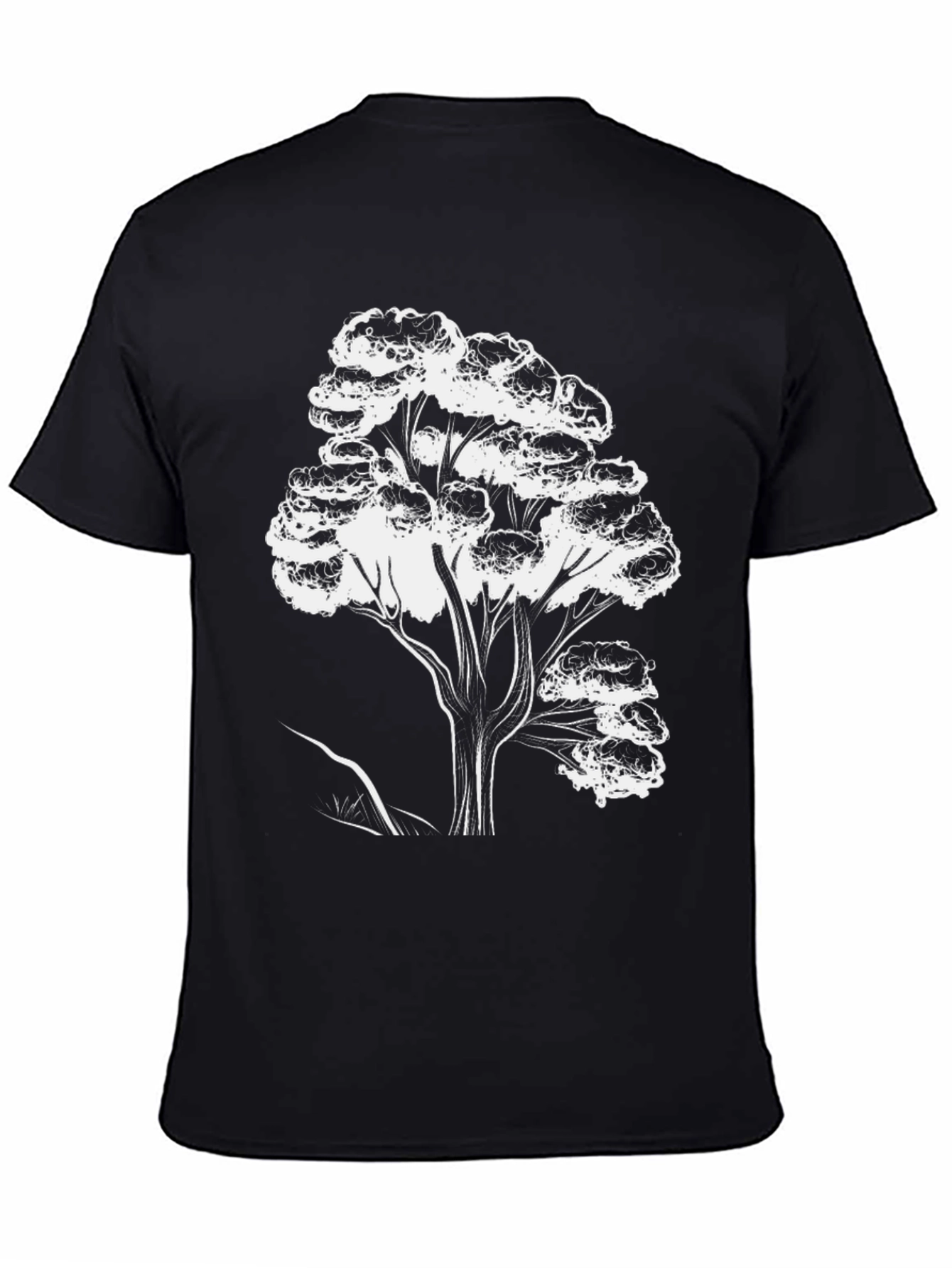 Nature Tree Graphic Tee - Stylish Black T-Shirt