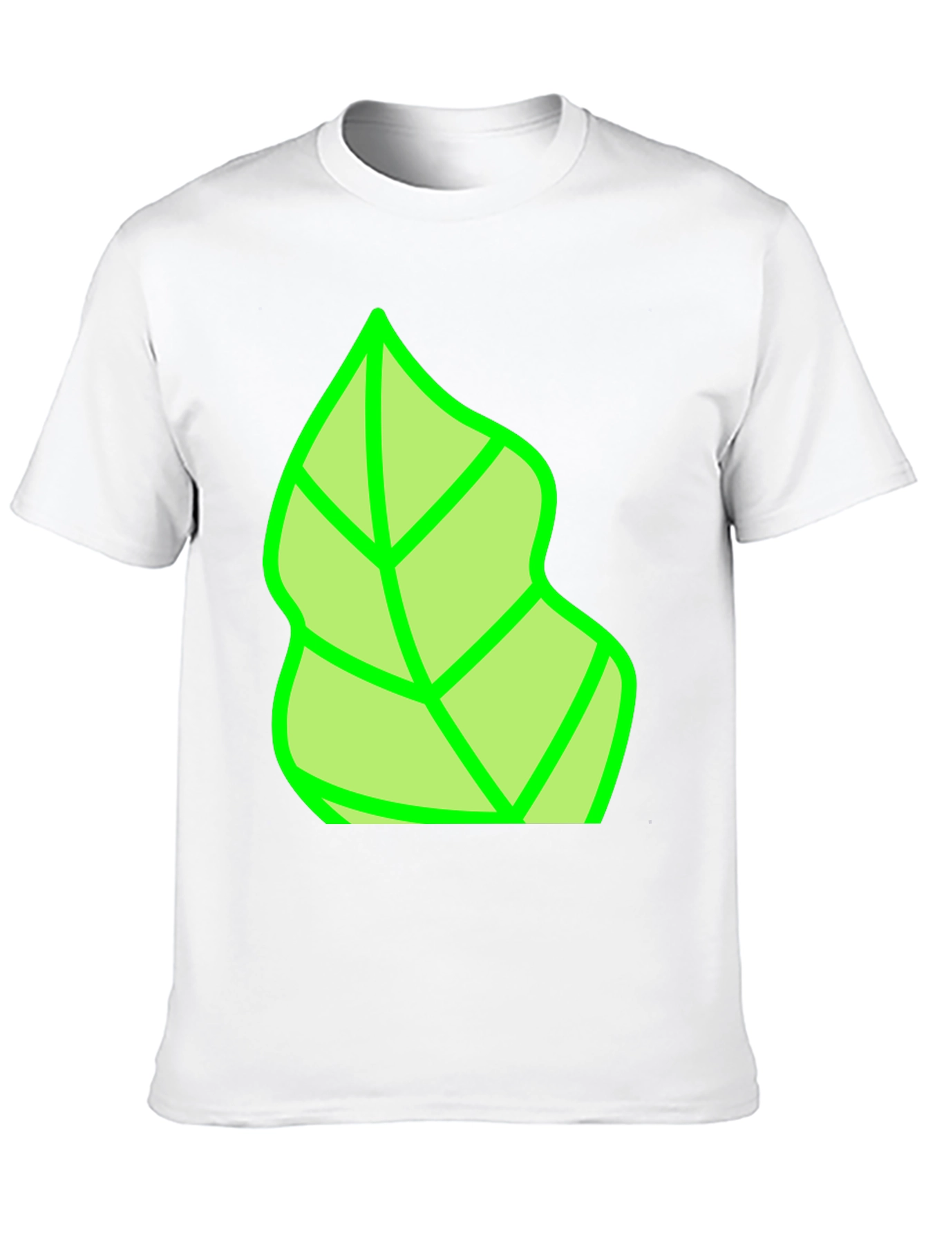 Green Leaf Graphic Tee - Nature Inspired Casual Wear