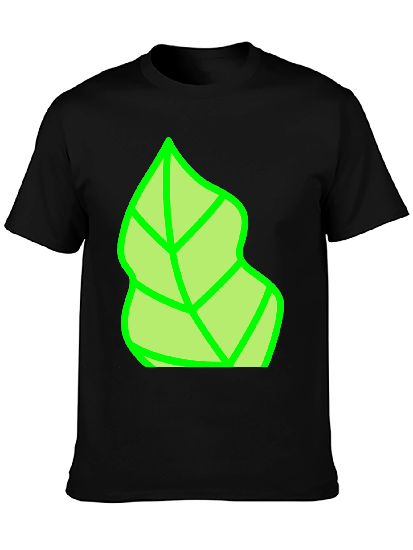 Green Leaf Graphic Tee - Nature Inspired Casual Wear