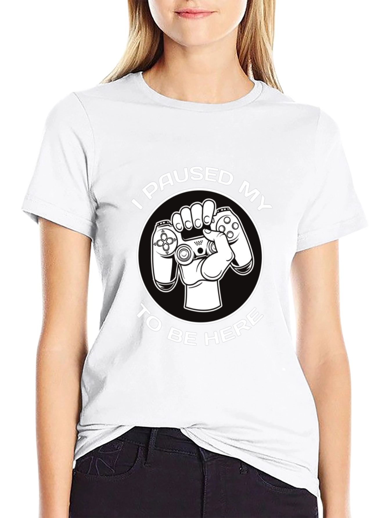 Gamer Humor T-Shirt - I Paused My Game