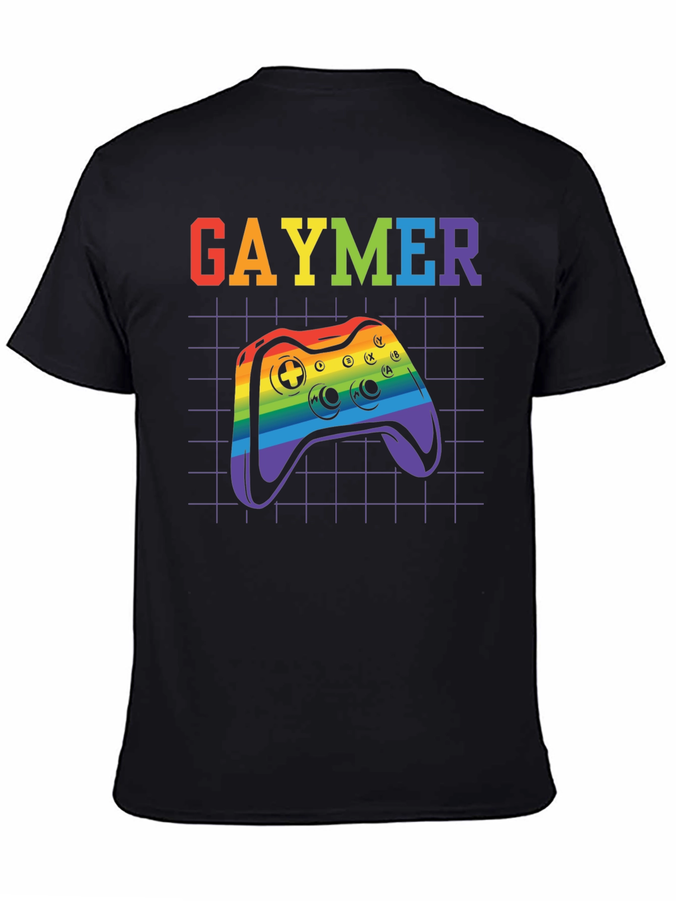 Gaymer Pride T-Shirt - Rainbow Controller Design
