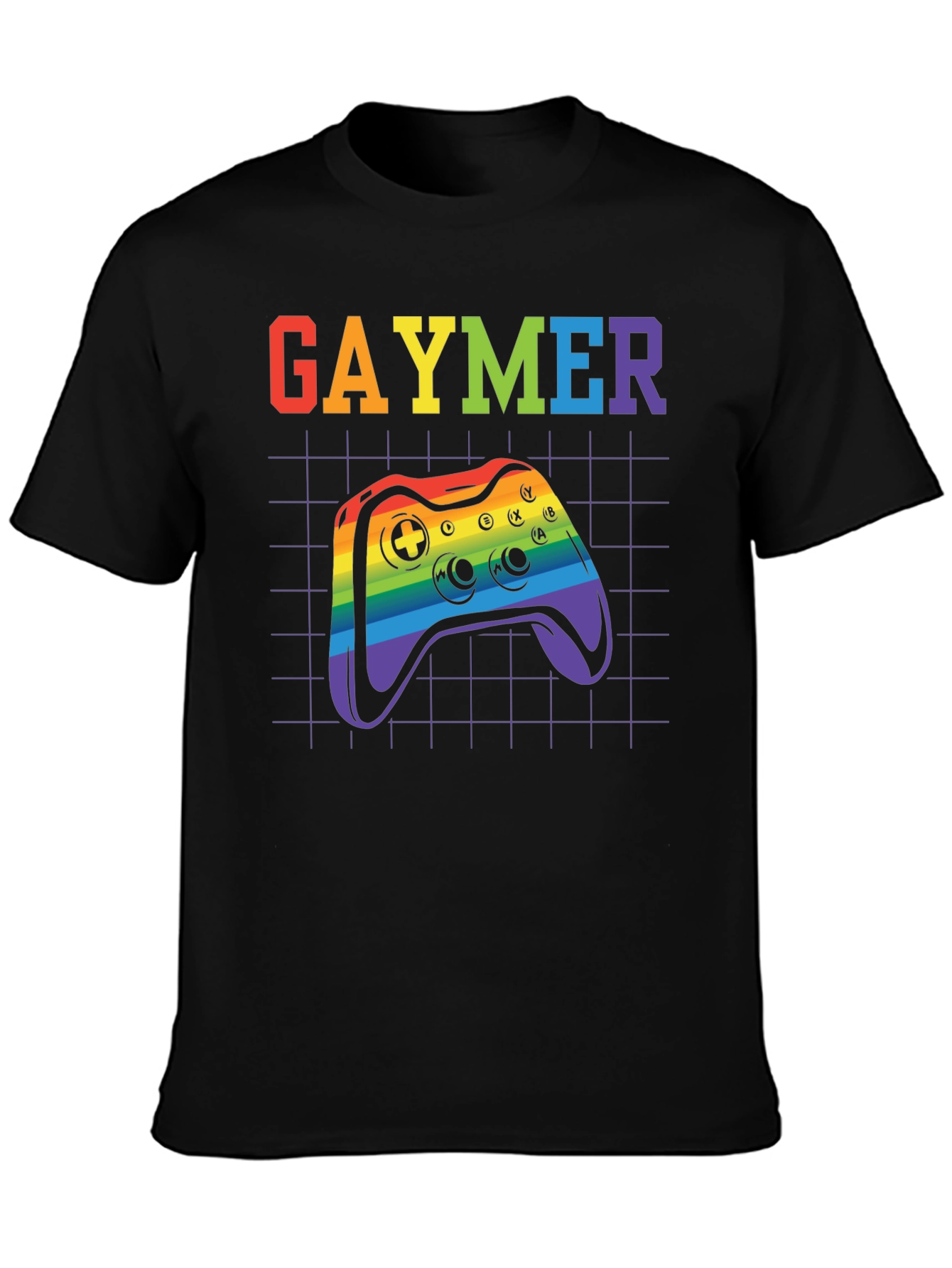 Gaymer Pride T-Shirt - Rainbow Controller Design