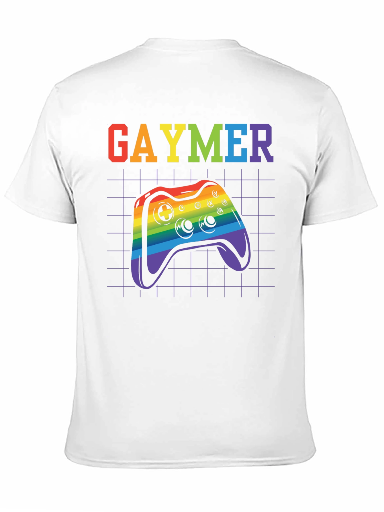 Gaymer Pride T-Shirt - Rainbow Controller Design