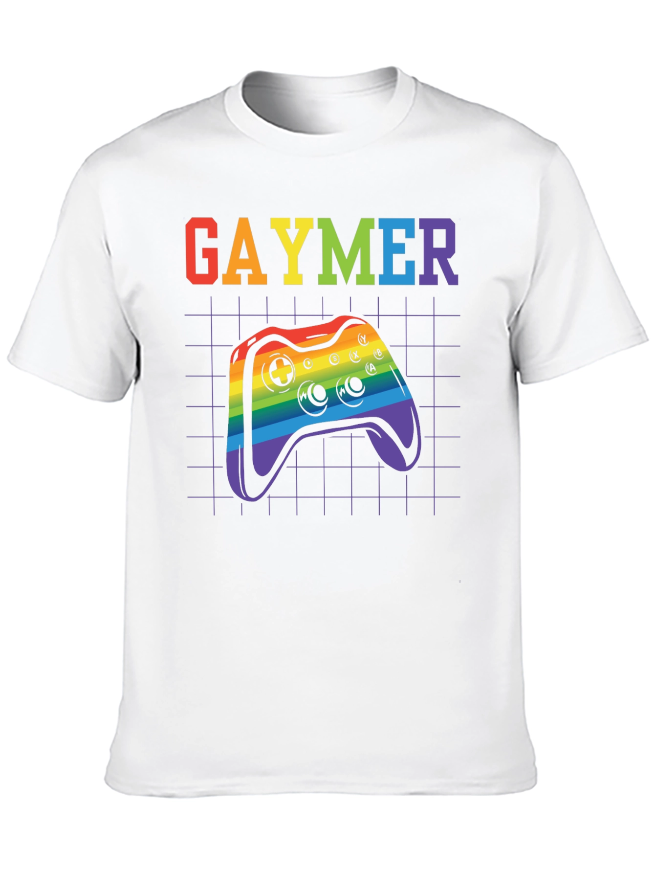 Gaymer Pride T-Shirt - Rainbow Controller Design