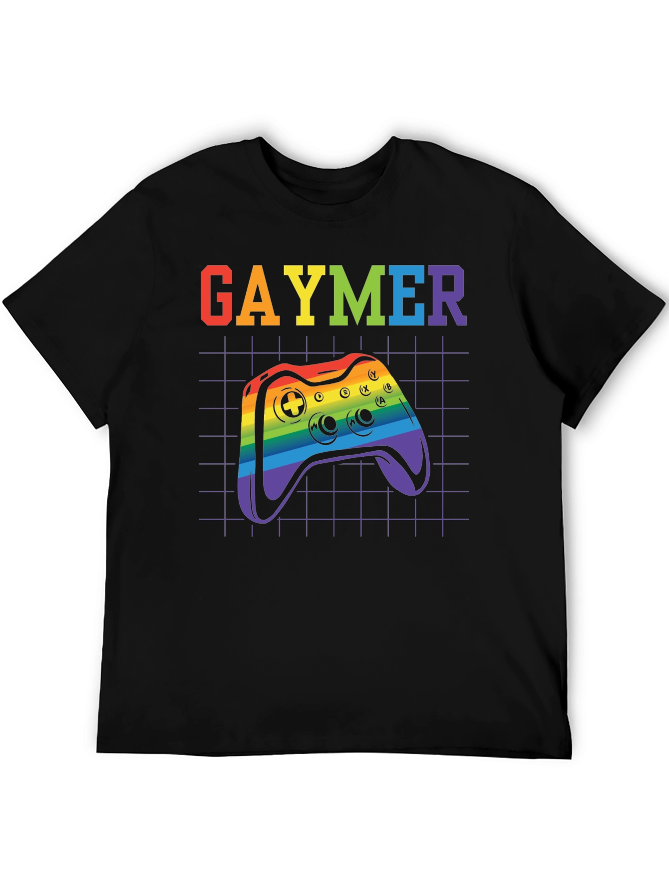 Gaymer Pride T-Shirt - Rainbow Controller Design