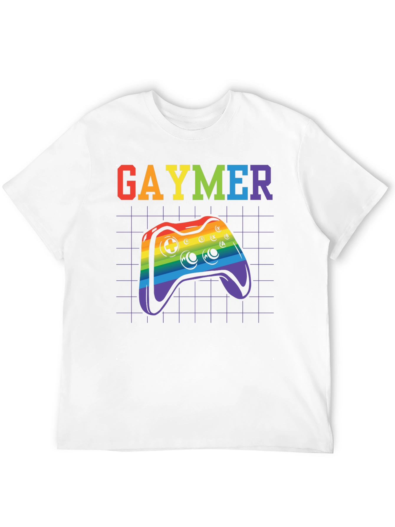 Gaymer Pride T-Shirt - Rainbow Controller Design