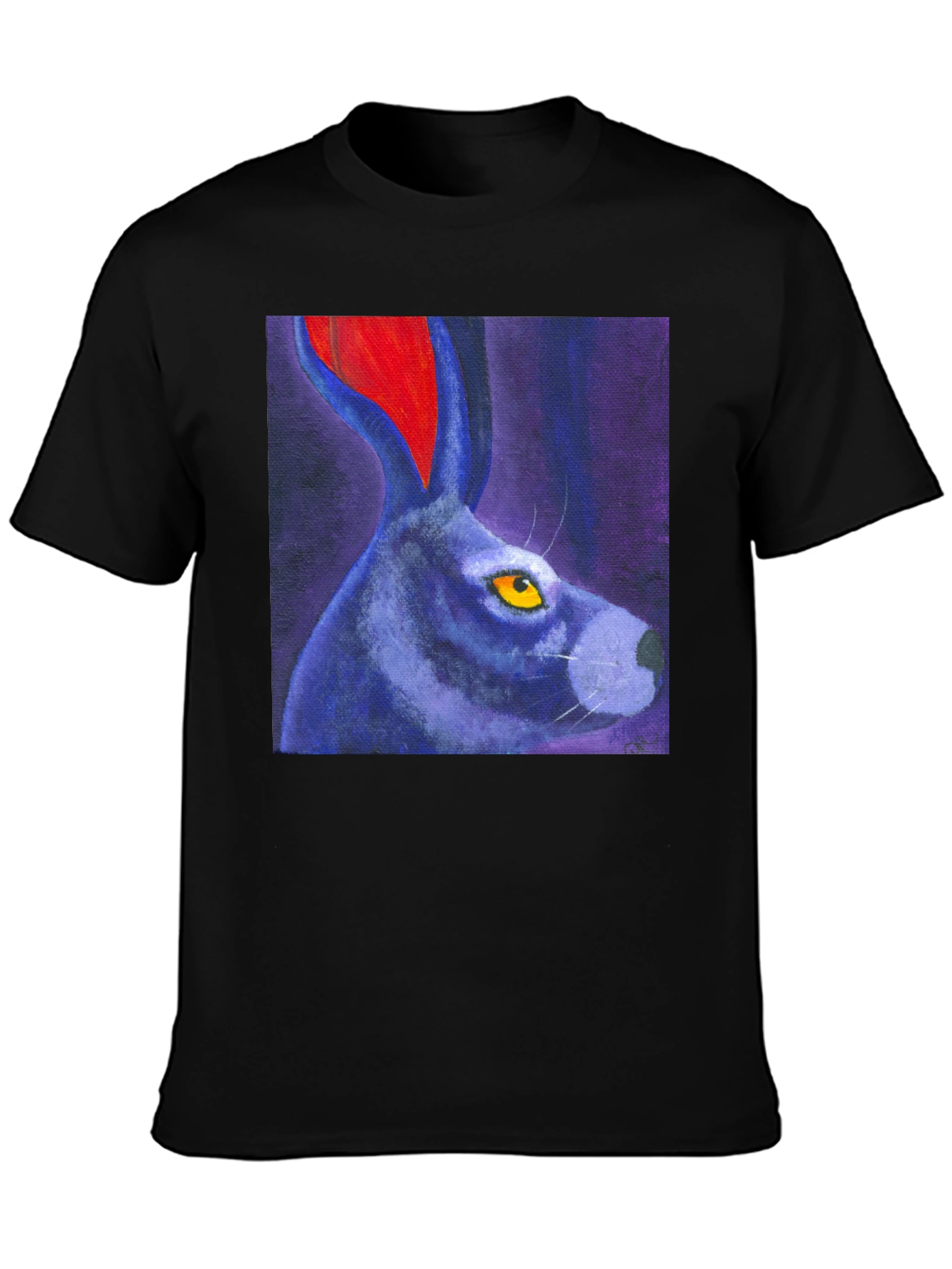 Rabbit Art Print Tee - Unique Graphic T-Shirt