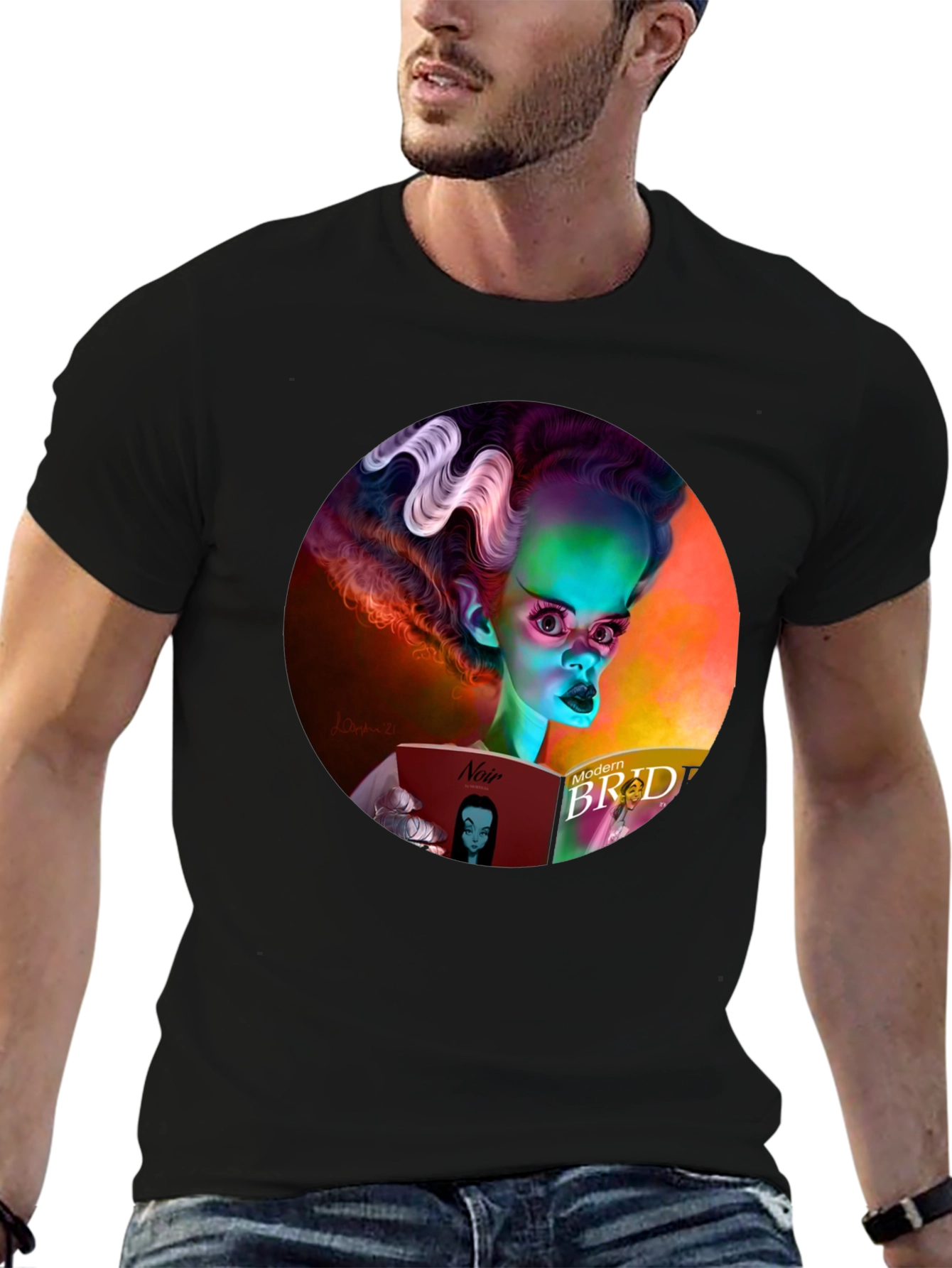 Bride of Frankenstein Reading T-Shirt