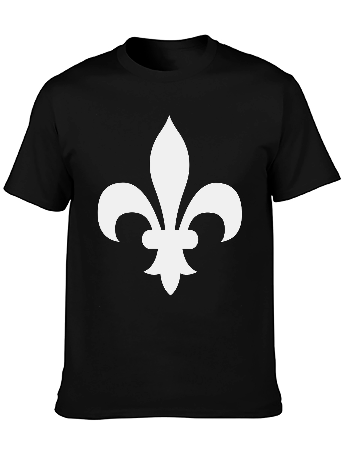 Fleur-de-Lis Graphic Tee - Black Casual Shirt