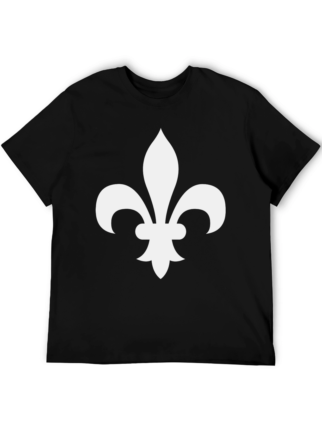 Fleur-de-Lis Graphic Tee - Black Casual Shirt