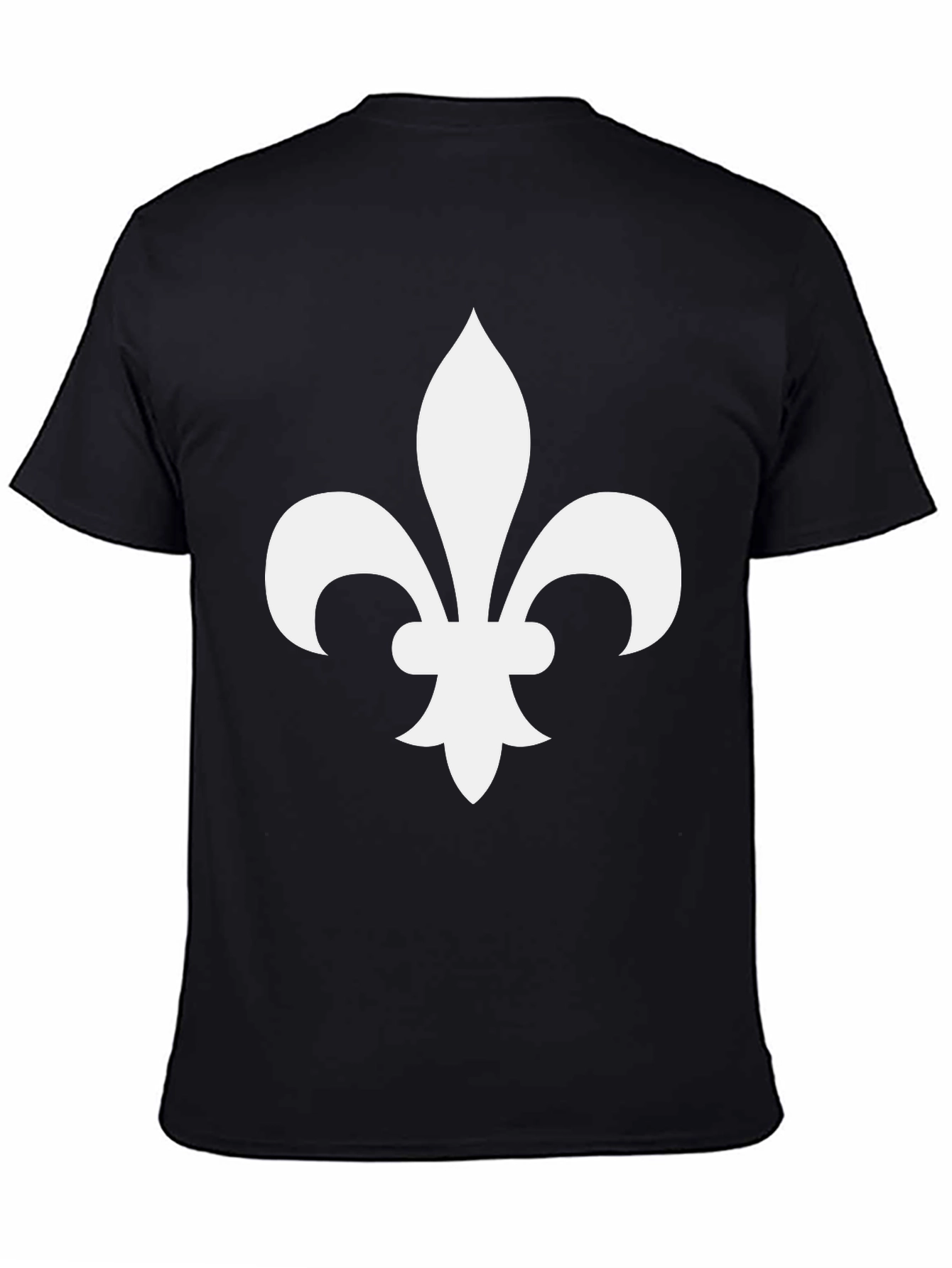 Fleur-de-Lis Graphic Tee - Black Casual Shirt