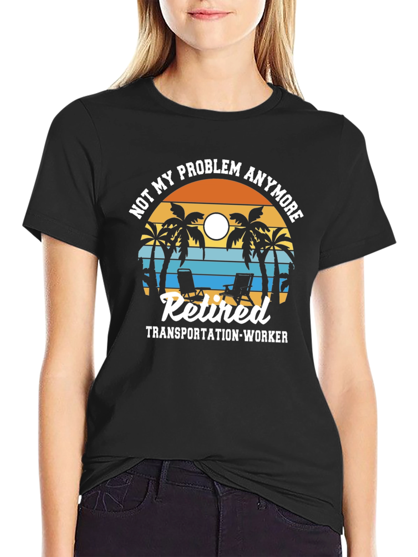 Retired Transportation Worker Graphic T-Shirt