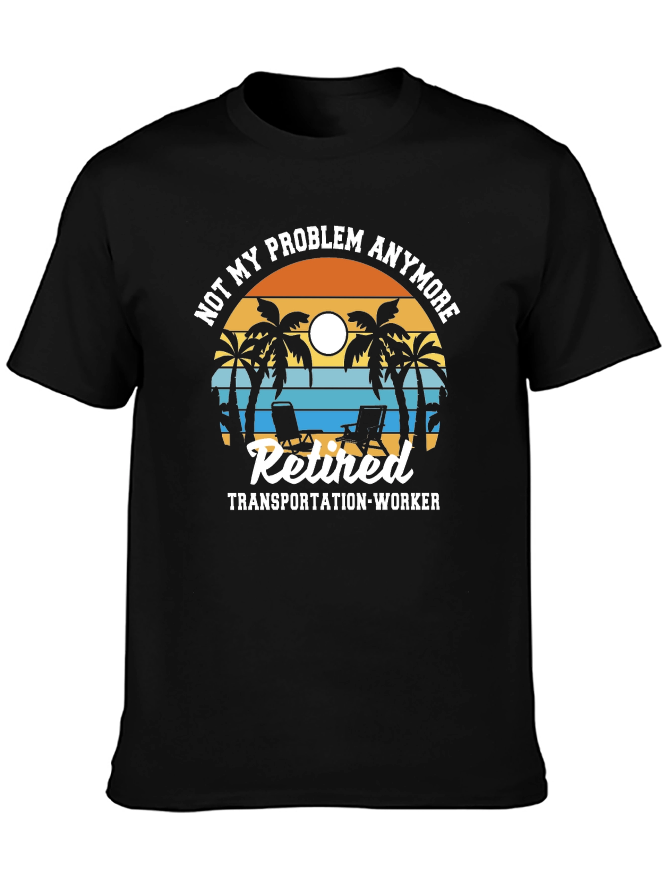 Retired Transportation Worker Graphic T-Shirt