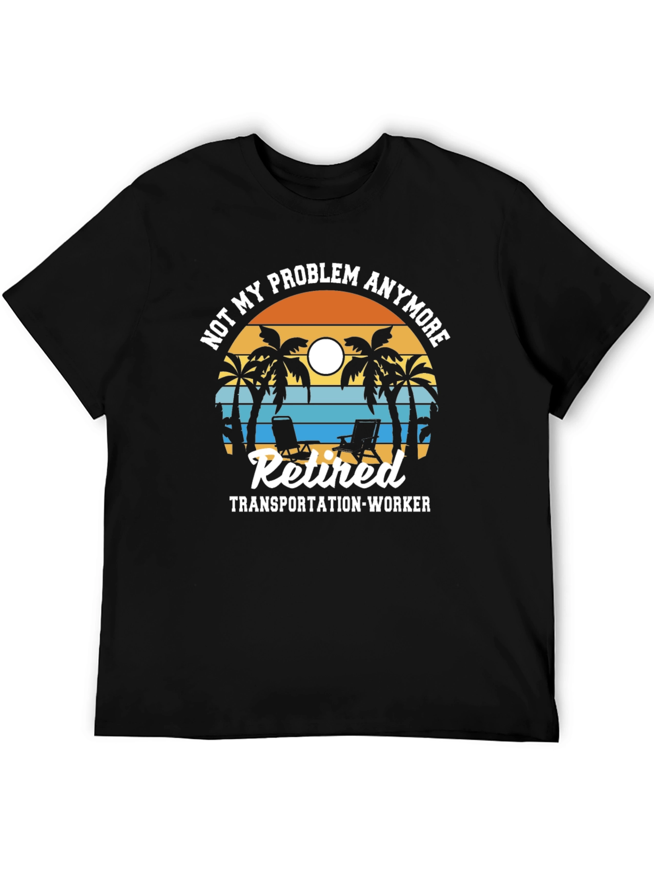Retired Transportation Worker Graphic T-Shirt