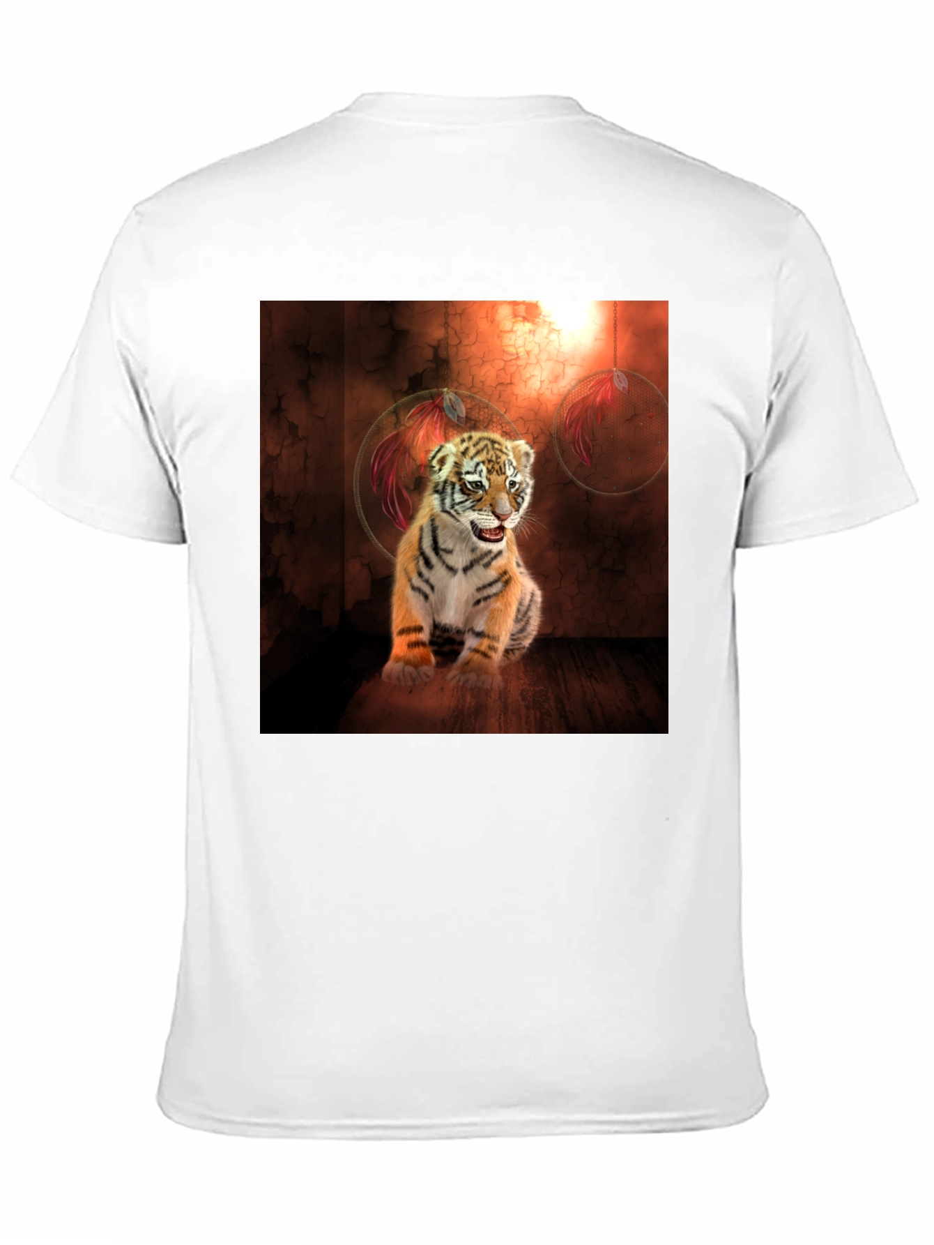 Tiger Cub Graphic Tee - Black Cotton Blend