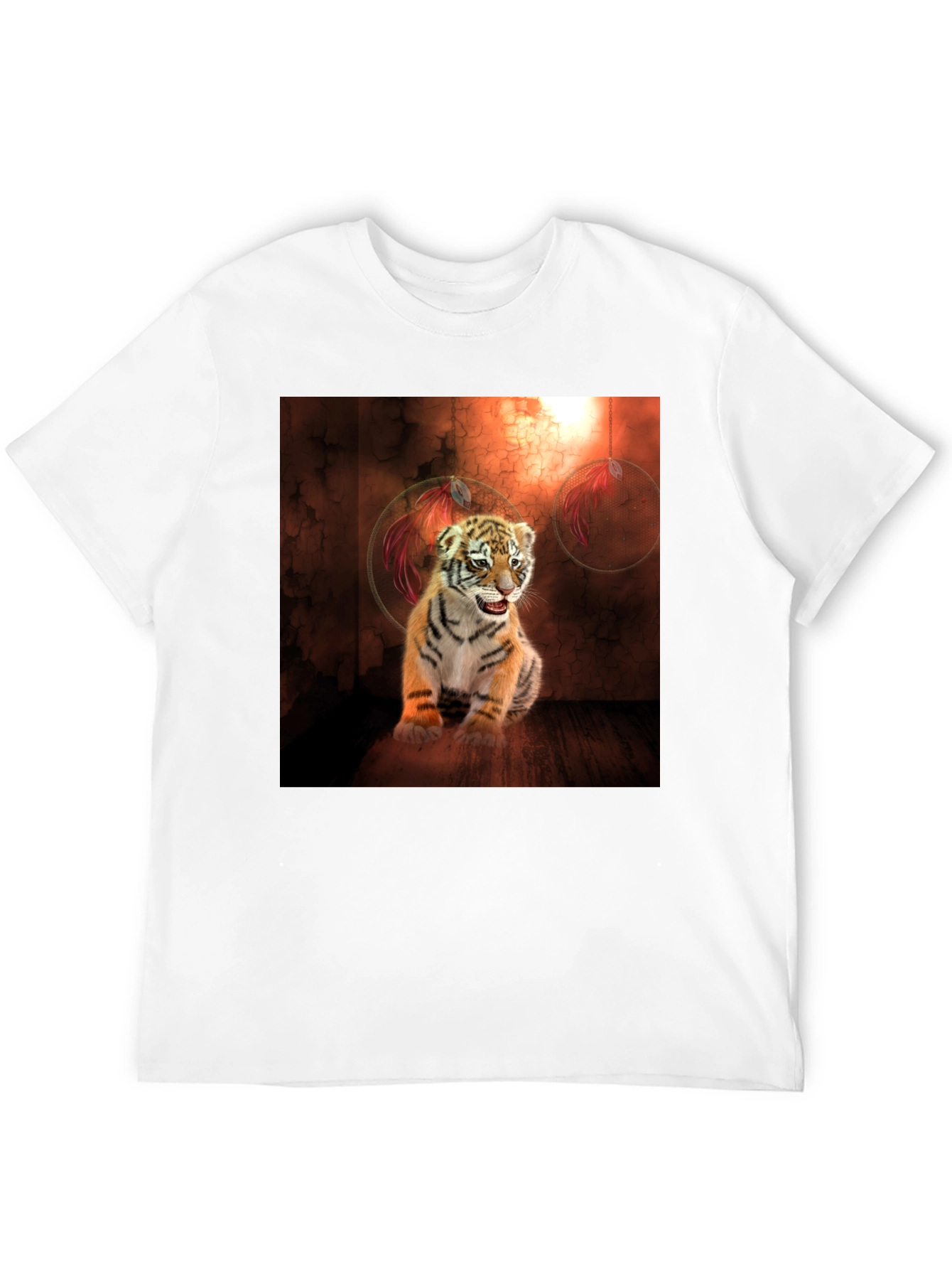 Tiger Cub Graphic Tee - Black Cotton Blend