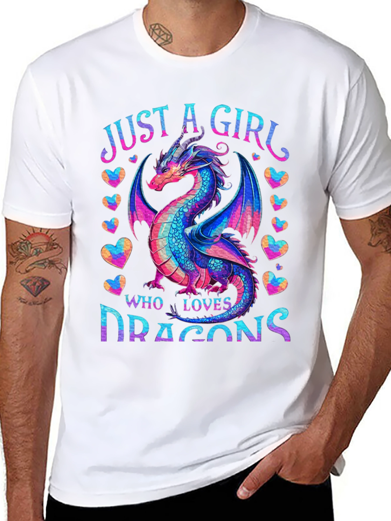 Just a Girl Who Loves Dragons T-Shirt