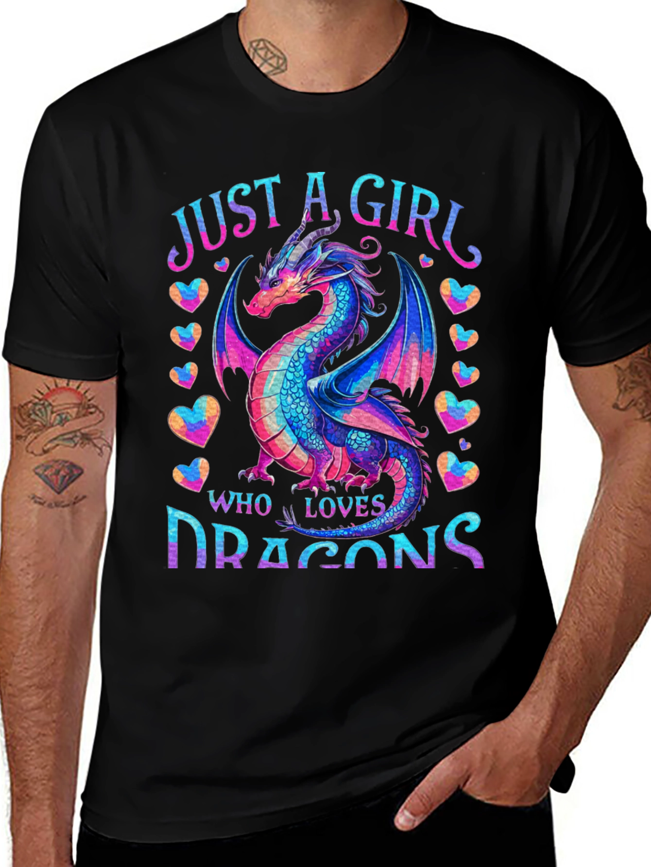 Just a Girl Who Loves Dragons T-Shirt