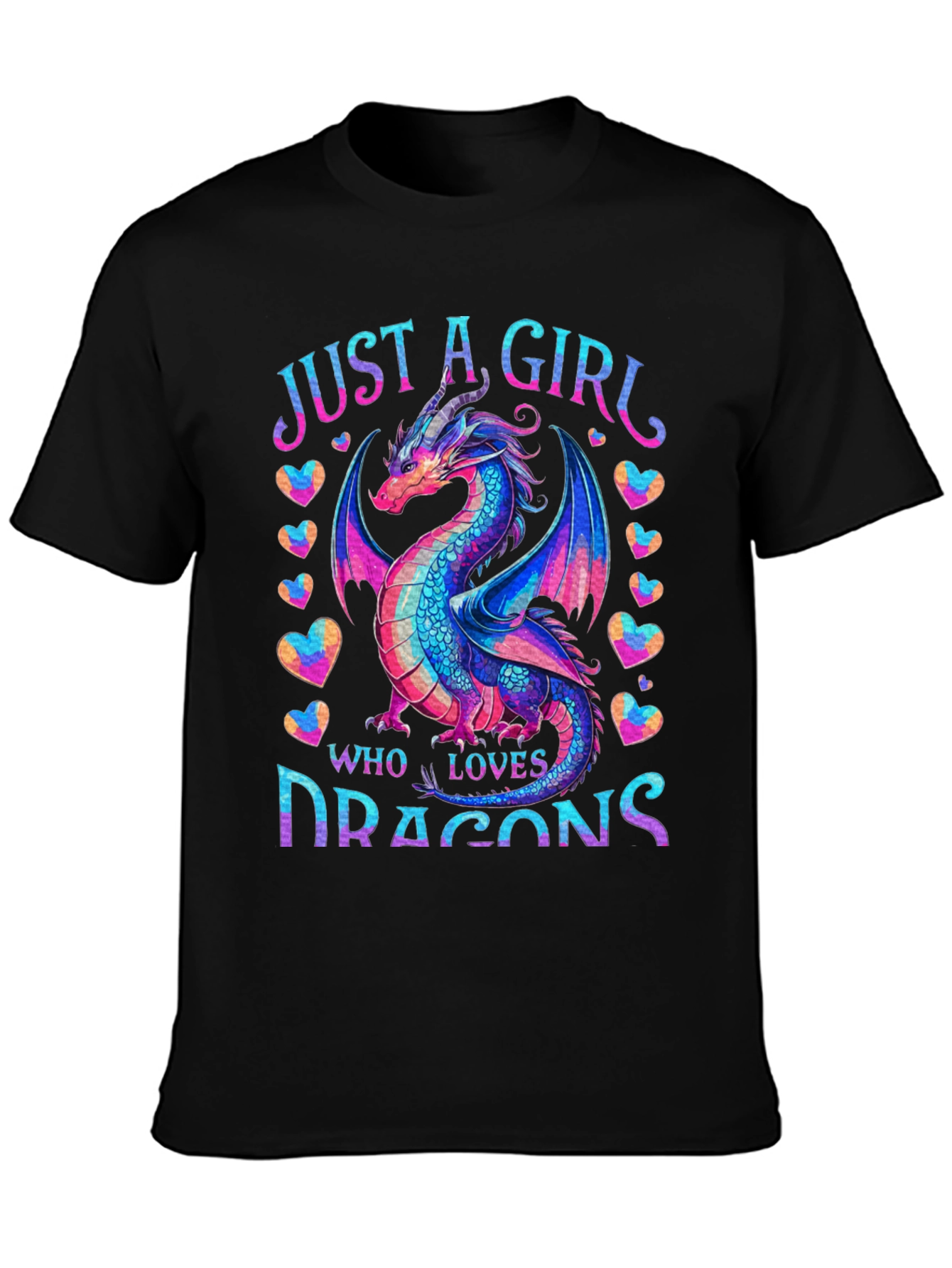 Just a Girl Who Loves Dragons T-Shirt