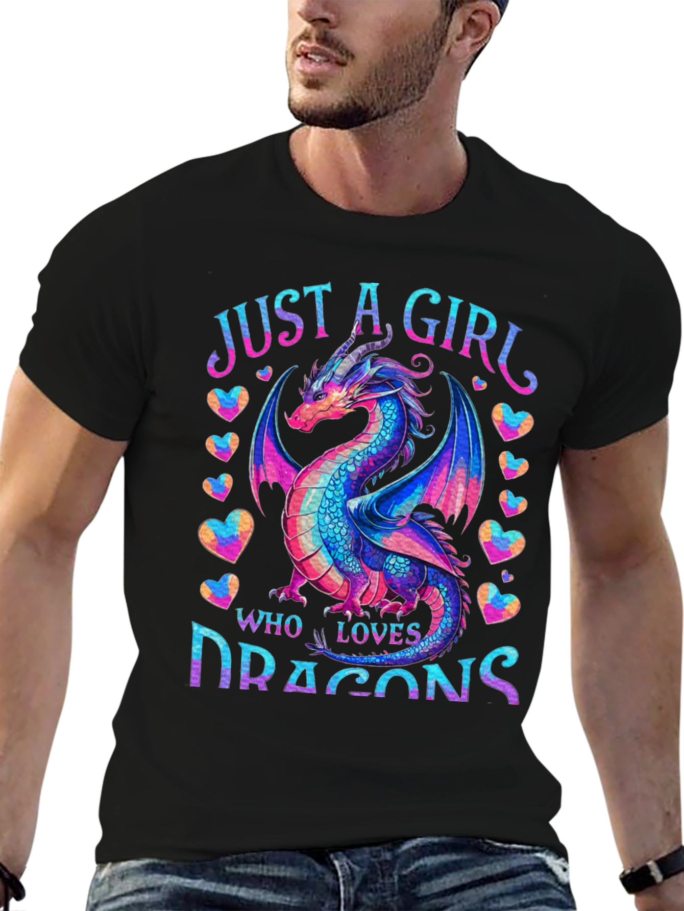 Just a Girl Who Loves Dragons T-Shirt