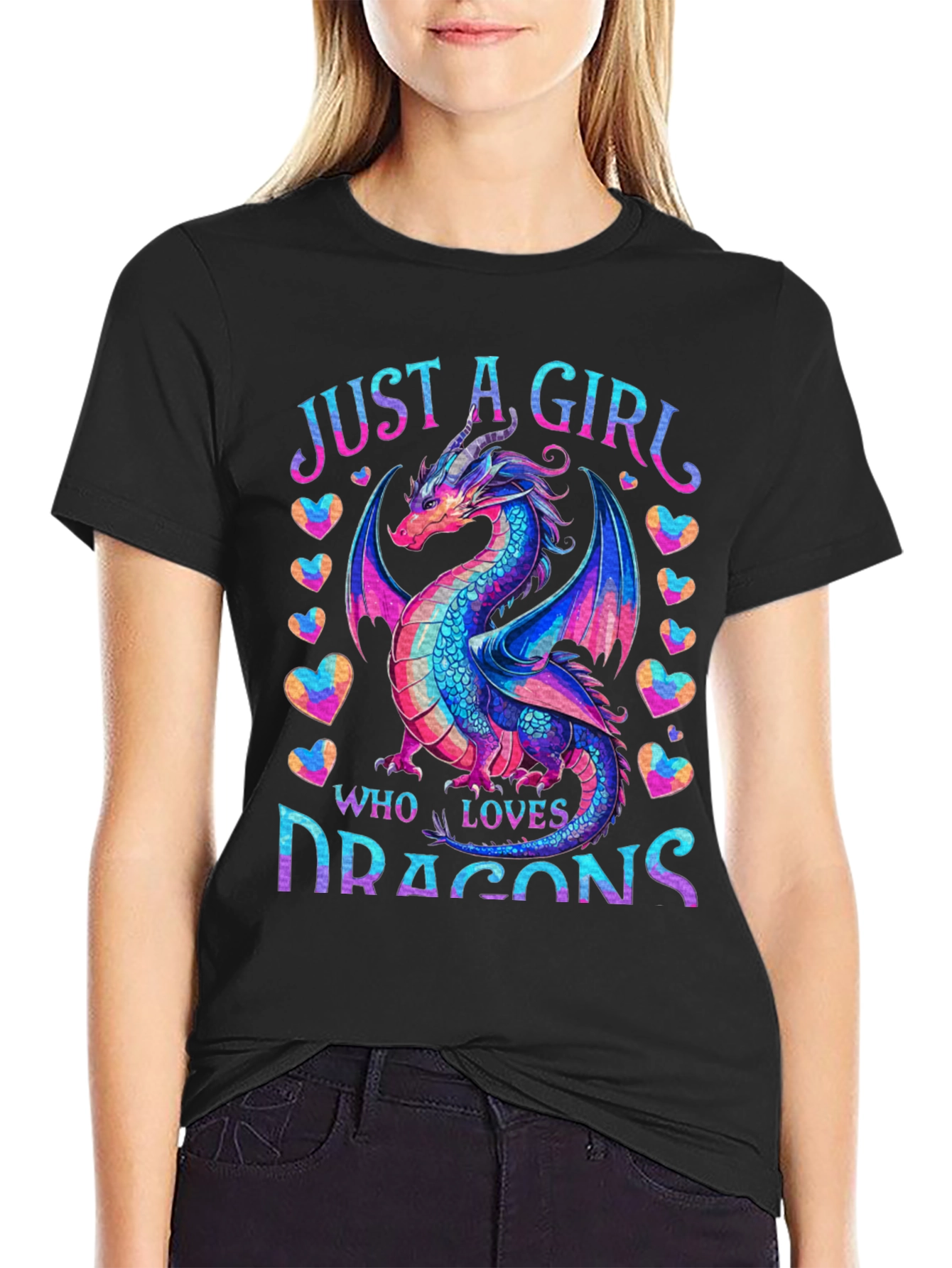 Just a Girl Who Loves Dragons T-Shirt