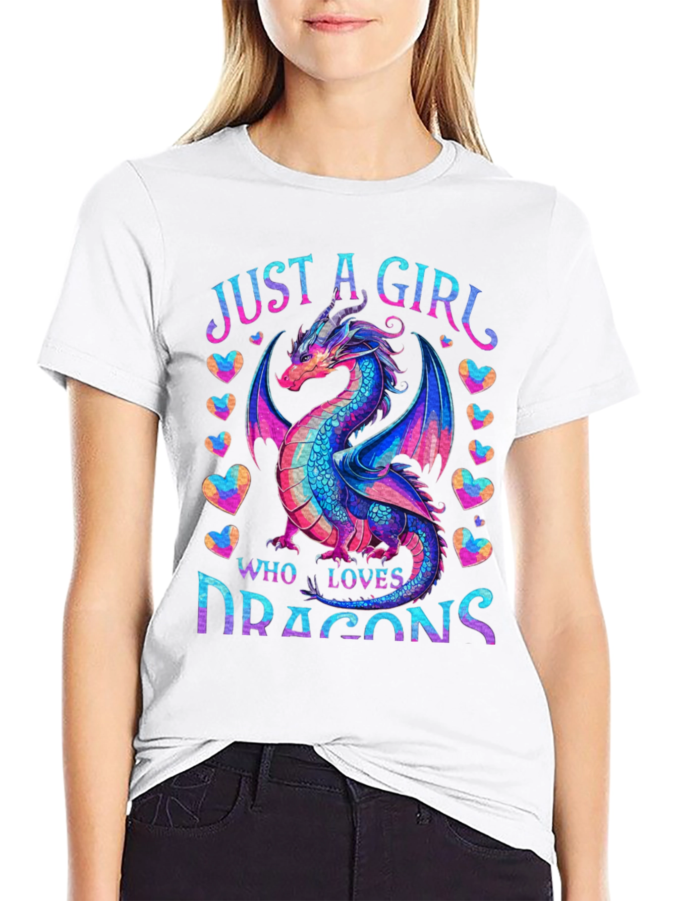 Just a Girl Who Loves Dragons T-Shirt