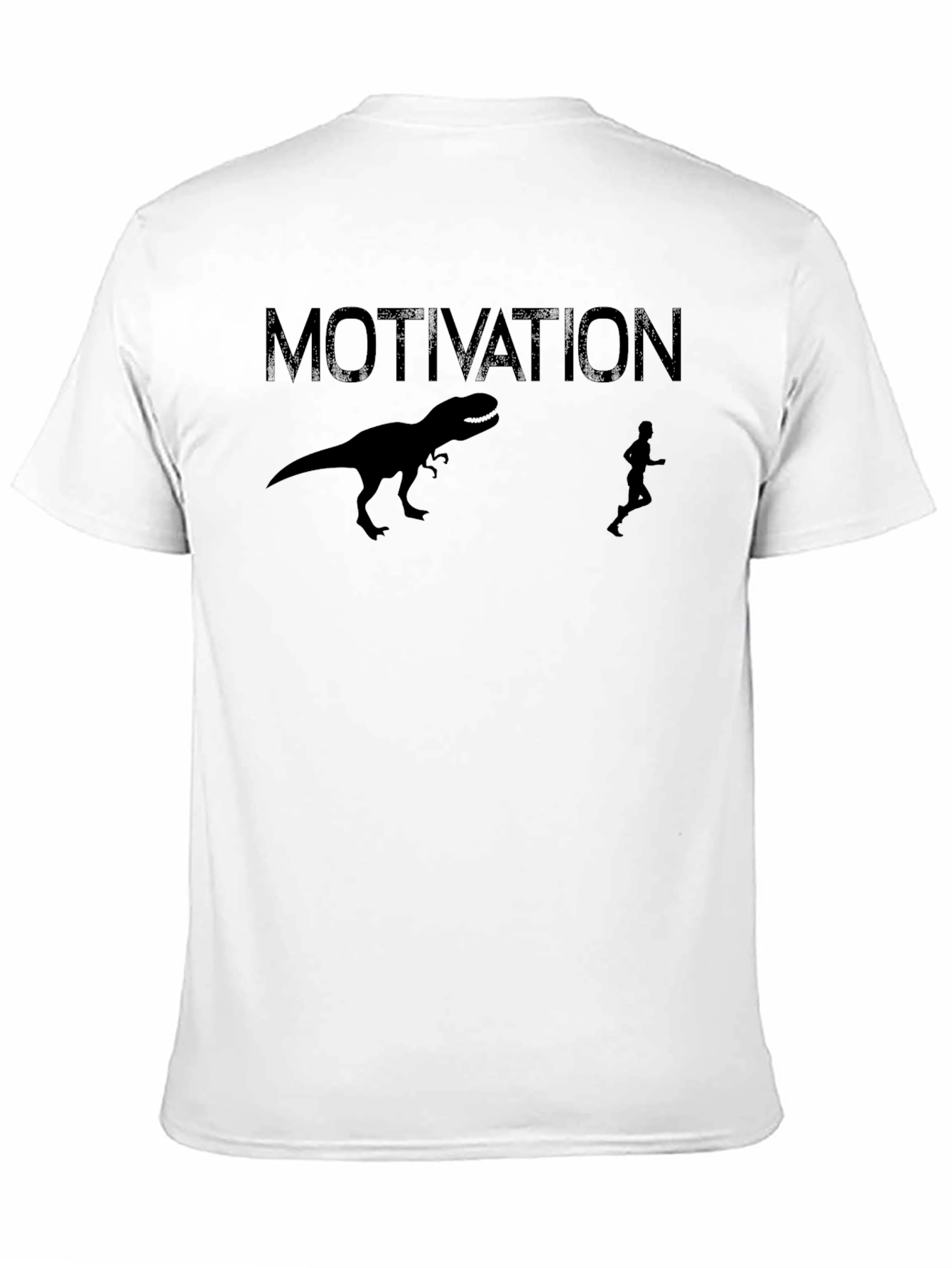 Motivation Dinosaur Run Graphic T-Shirt