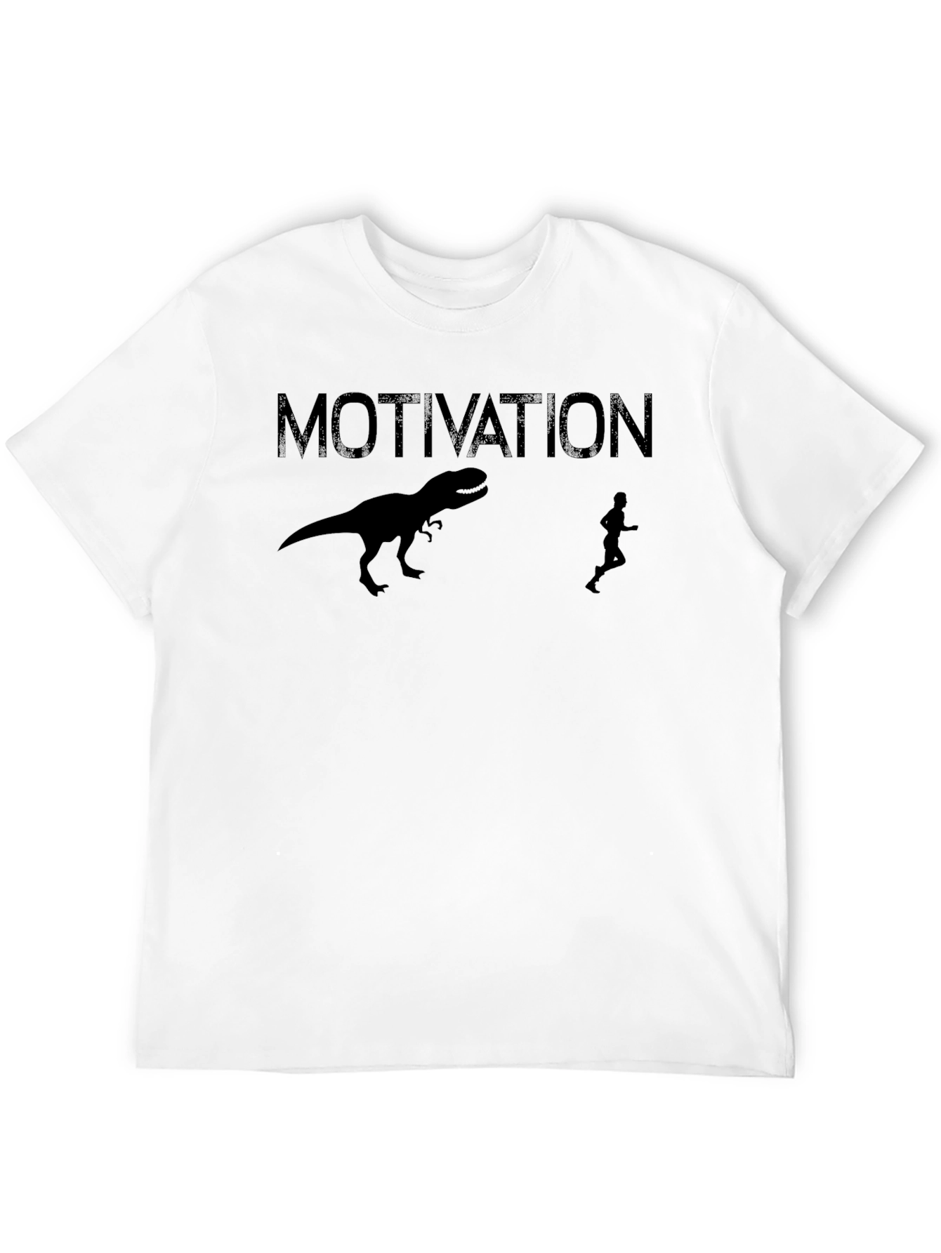 Motivation Dinosaur Run Graphic T-Shirt