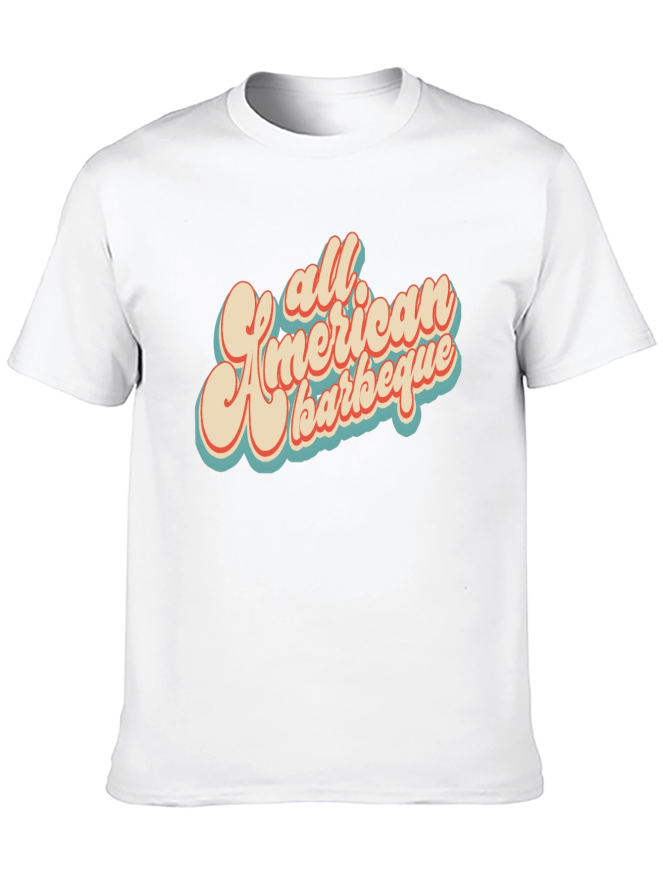 Retro All American Barbeque Graphic T-Shirt