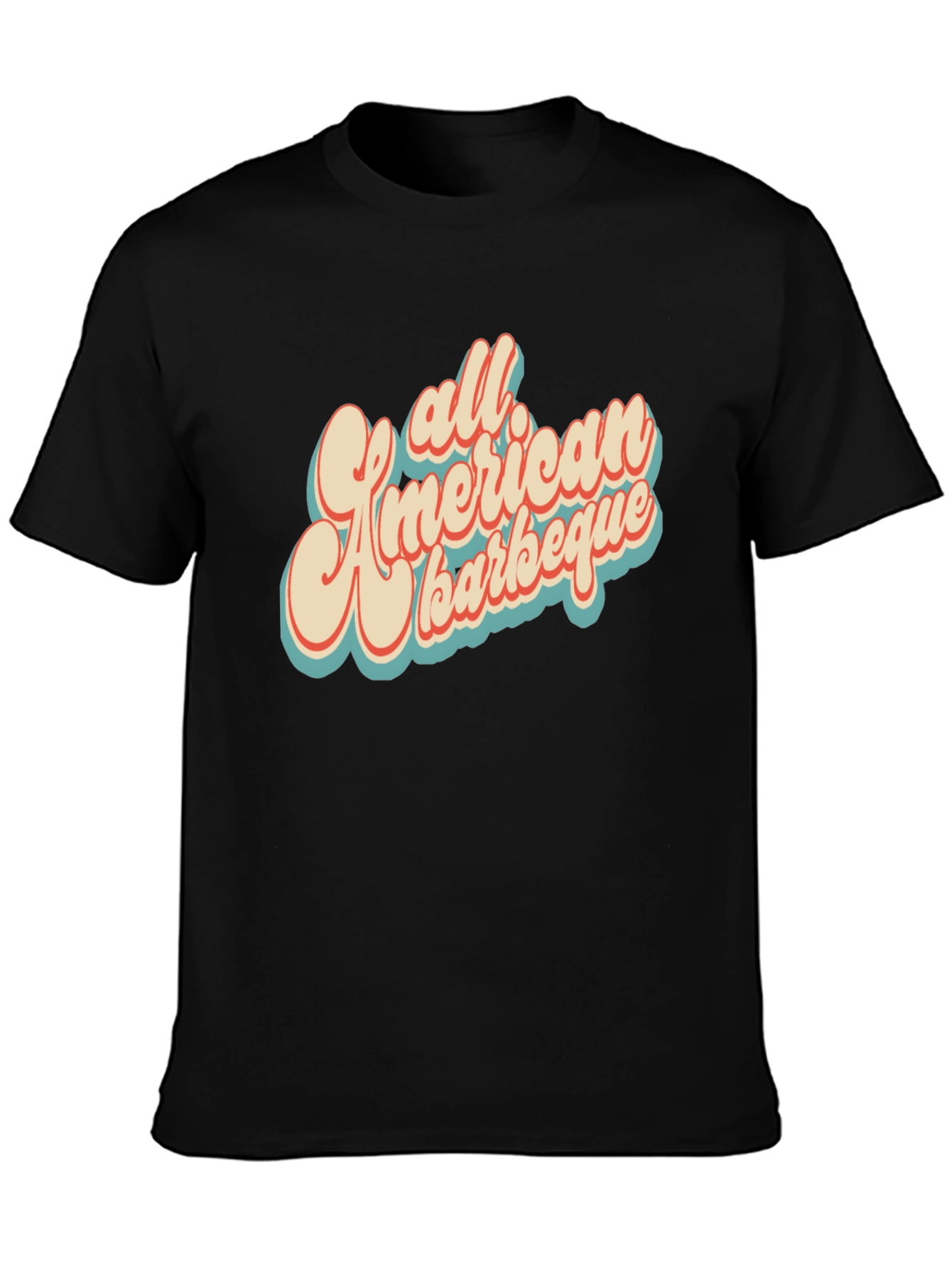 Retro All American Barbeque Graphic T-Shirt