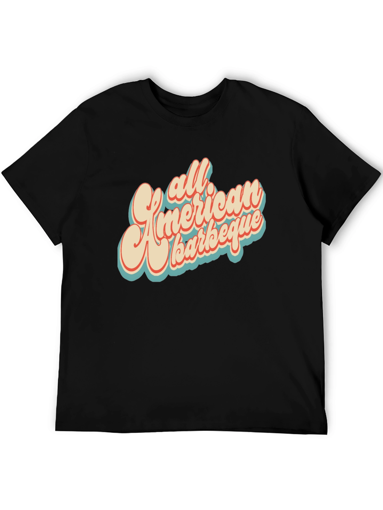 Retro All American Barbeque Graphic T-Shirt