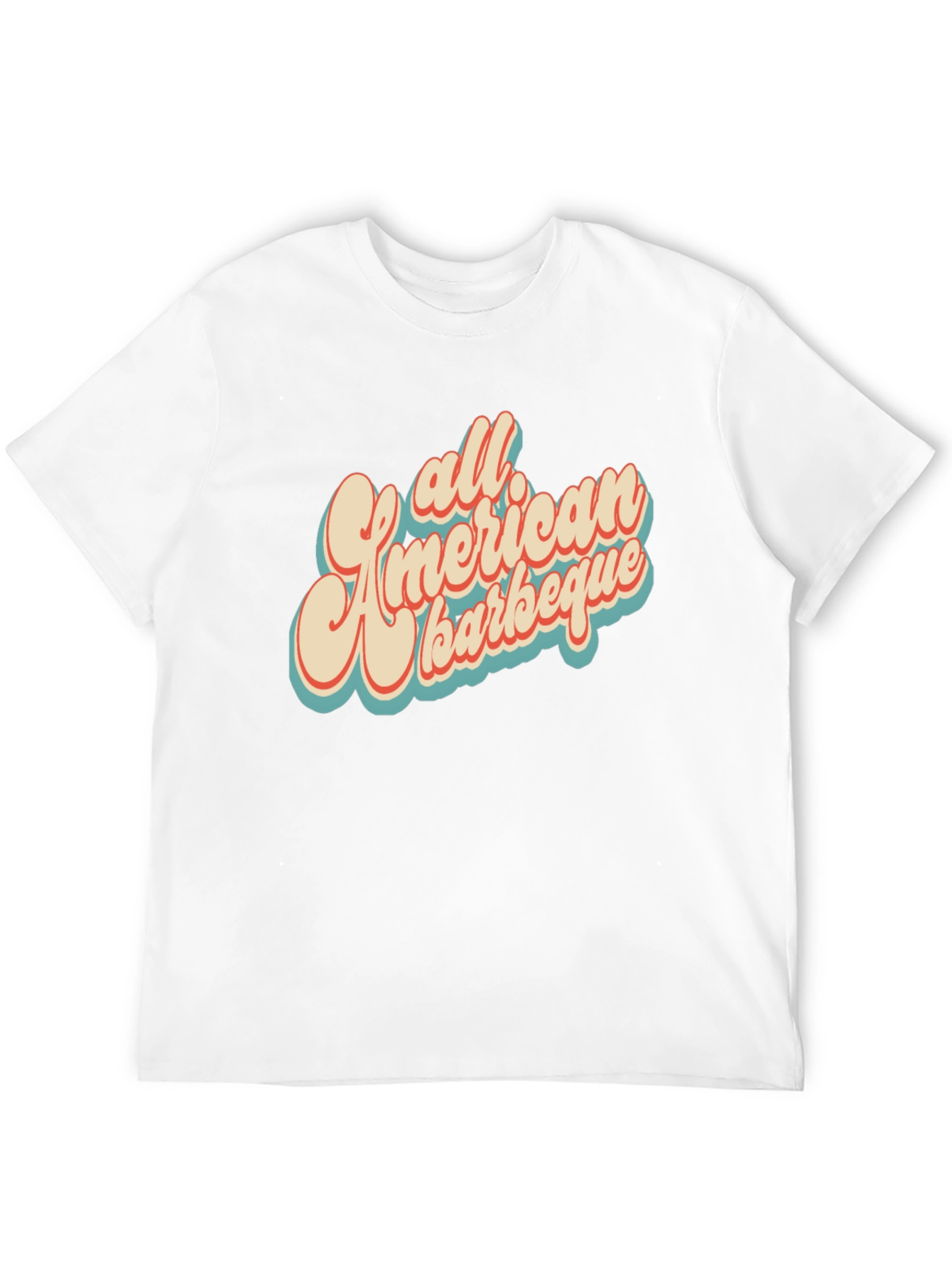 Retro All American Barbeque Graphic T-Shirt