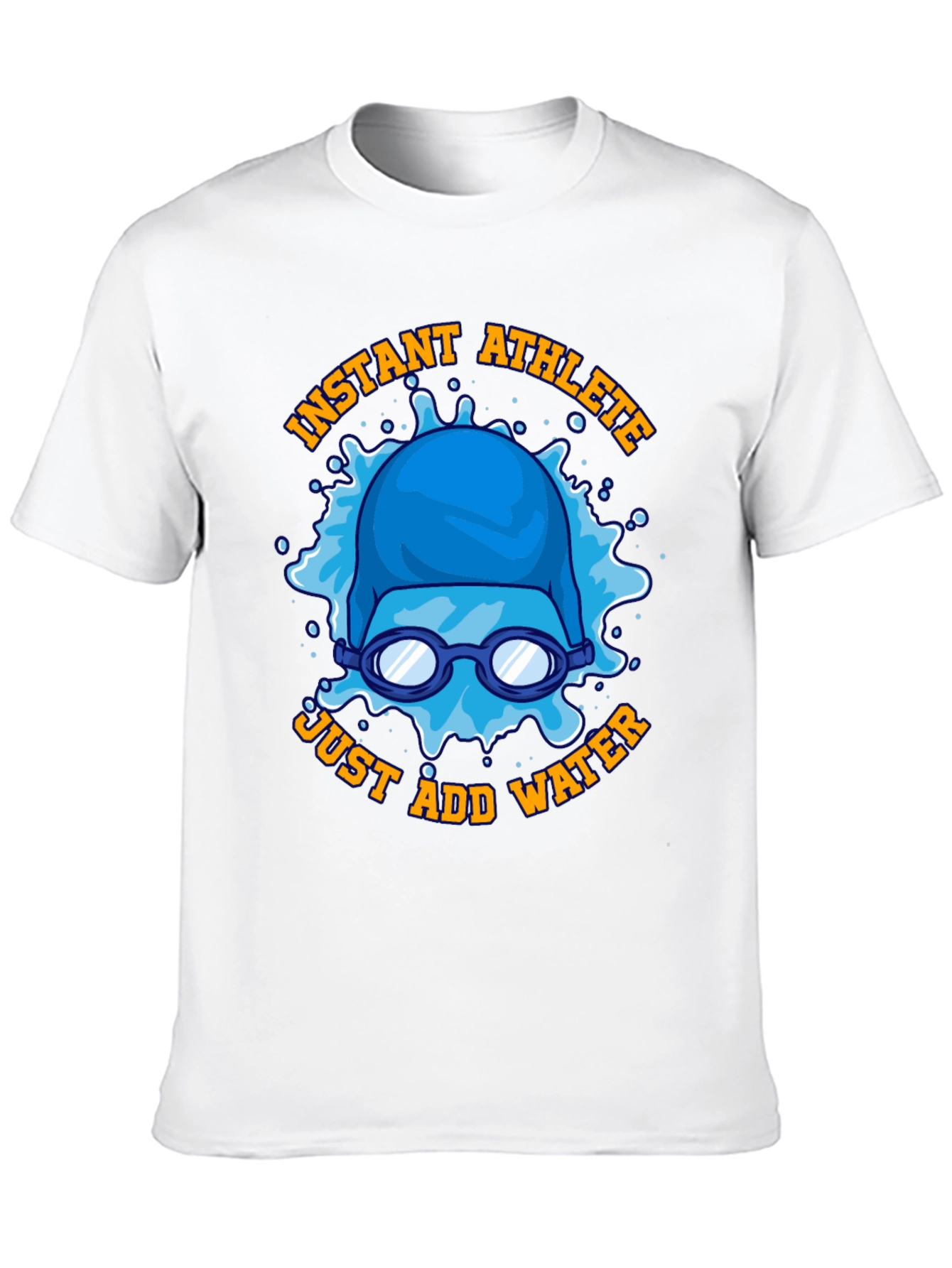 Instant Athlete Just Add Water T-Shirt Funny Swimmer Tee