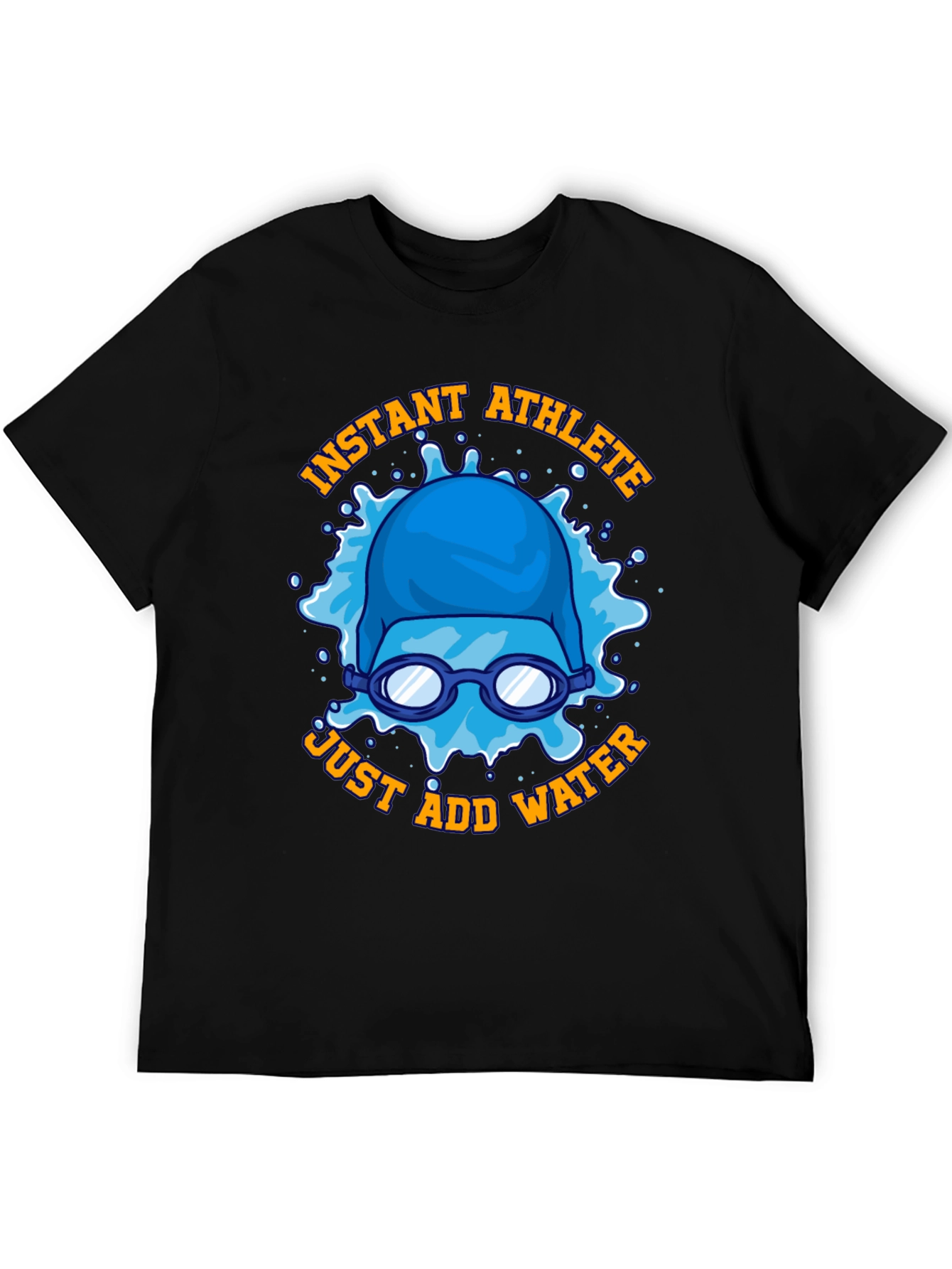Instant Athlete Just Add Water T-Shirt Funny Swimmer Tee