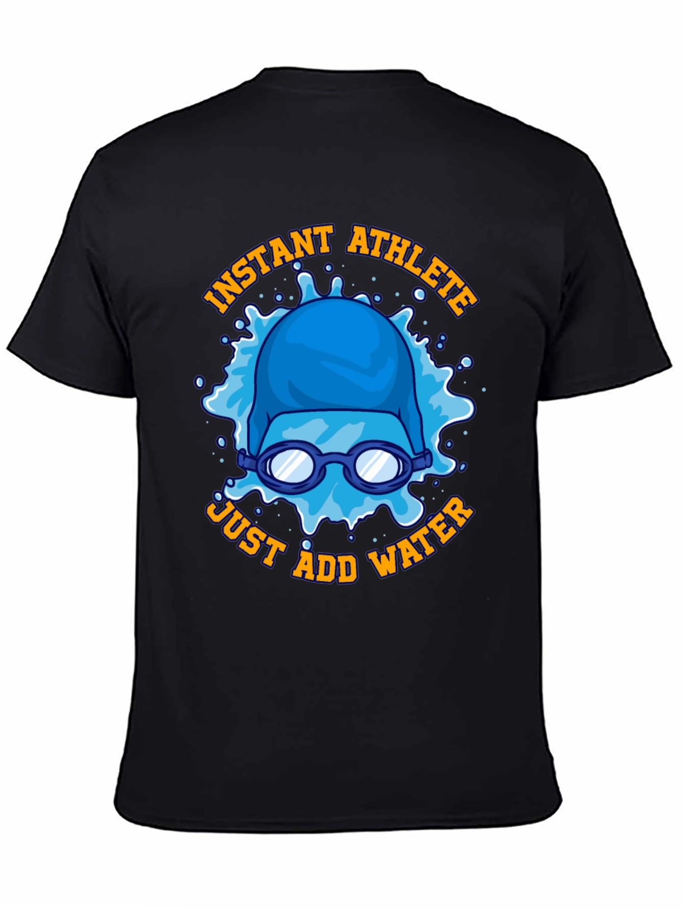 Instant Athlete Just Add Water T-Shirt Funny Swimmer Tee