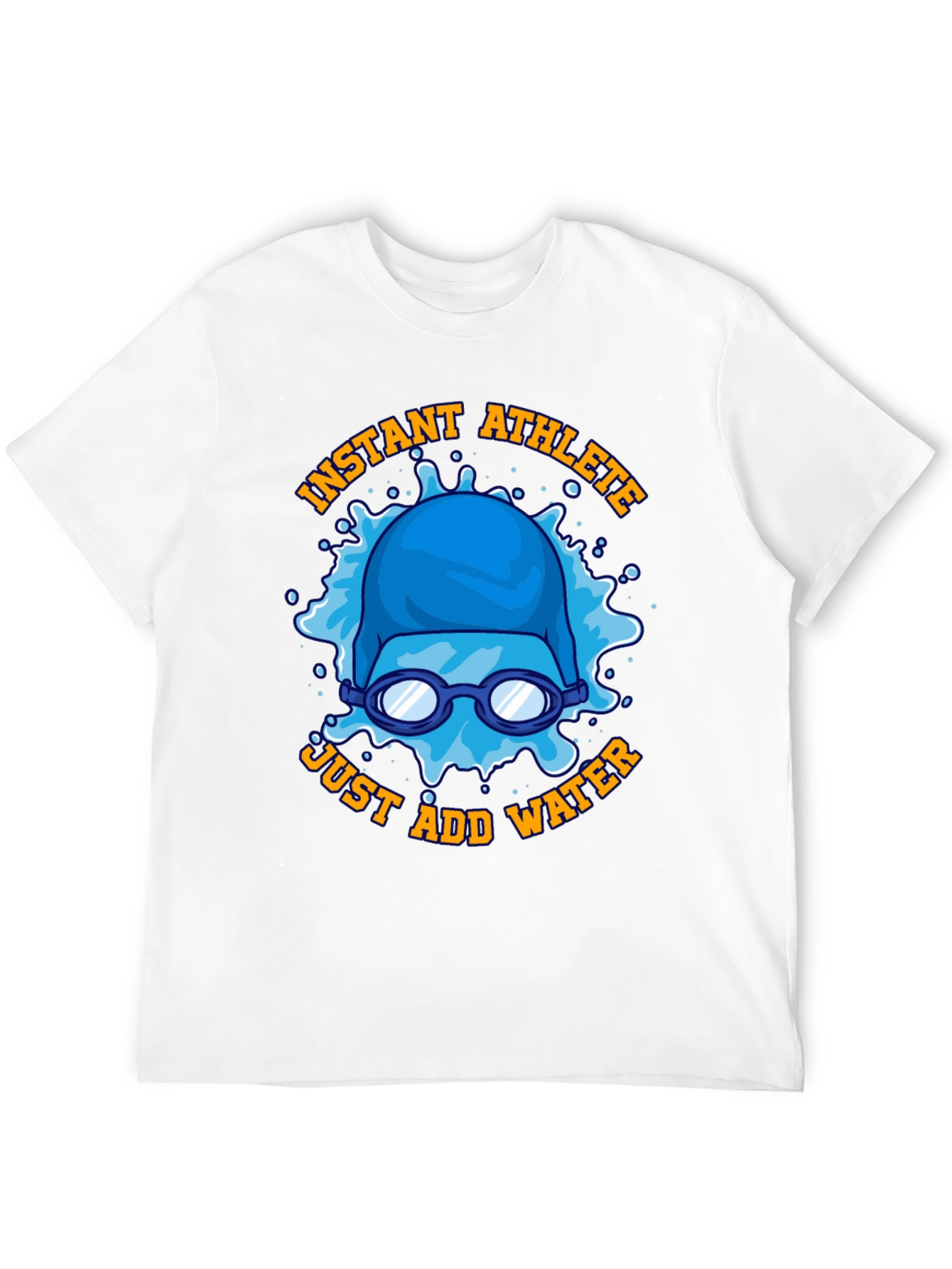Instant Athlete Just Add Water T-Shirt Funny Swimmer Tee