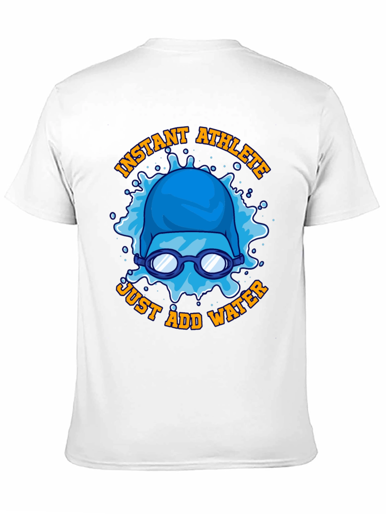 Instant Athlete Just Add Water T-Shirt Funny Swimmer Tee