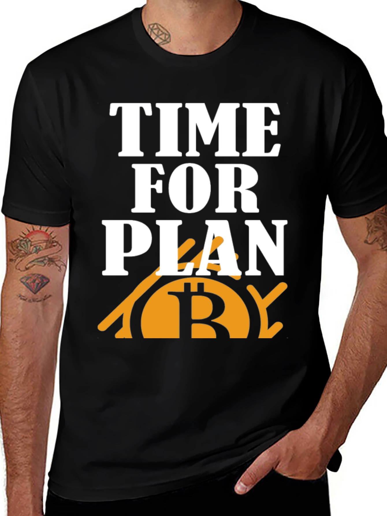 Time for Plan B Bitcoin Graphic Tee