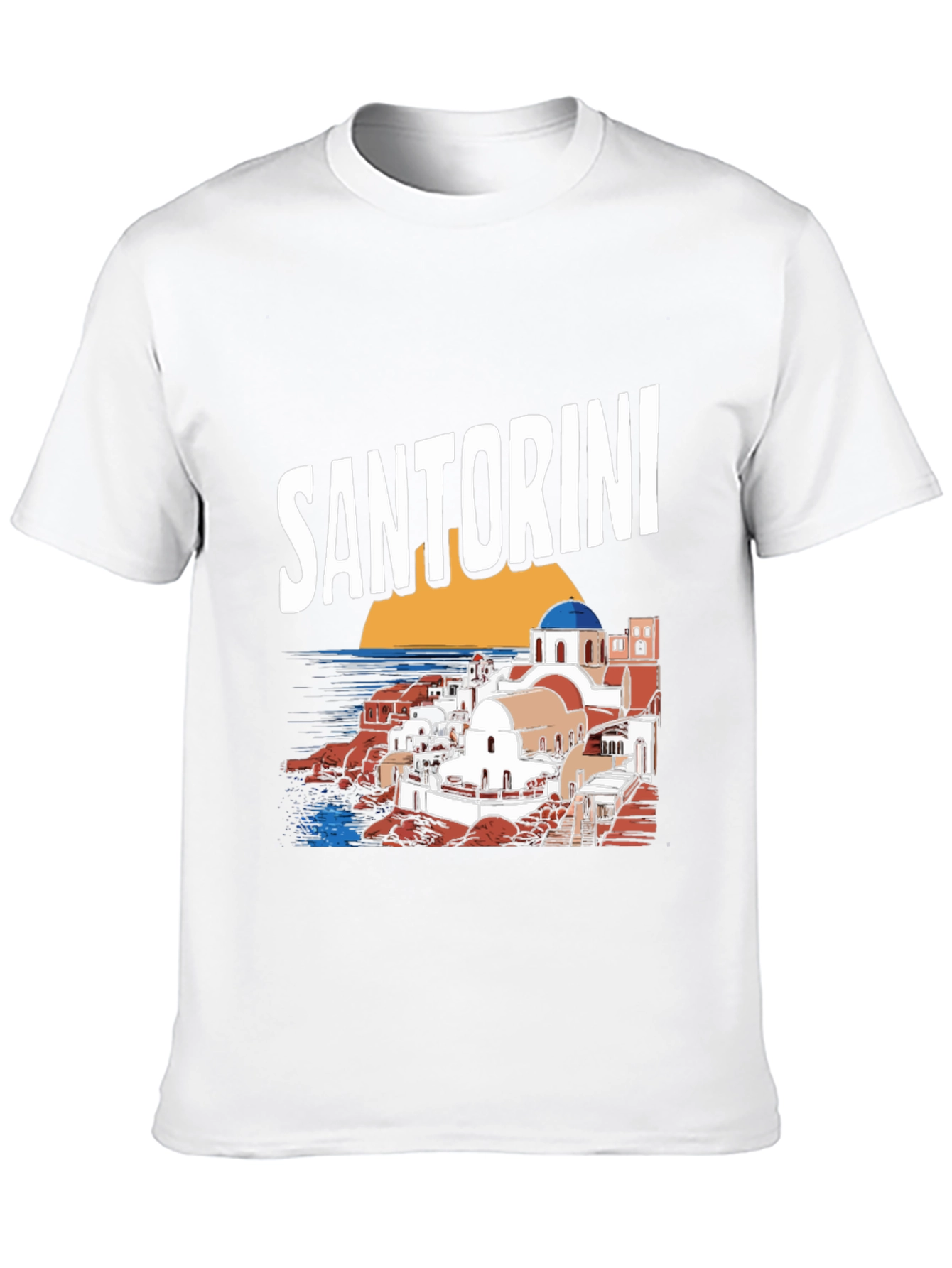 Santorini Greece T-Shirt - Unique Travel Souvenir Tee