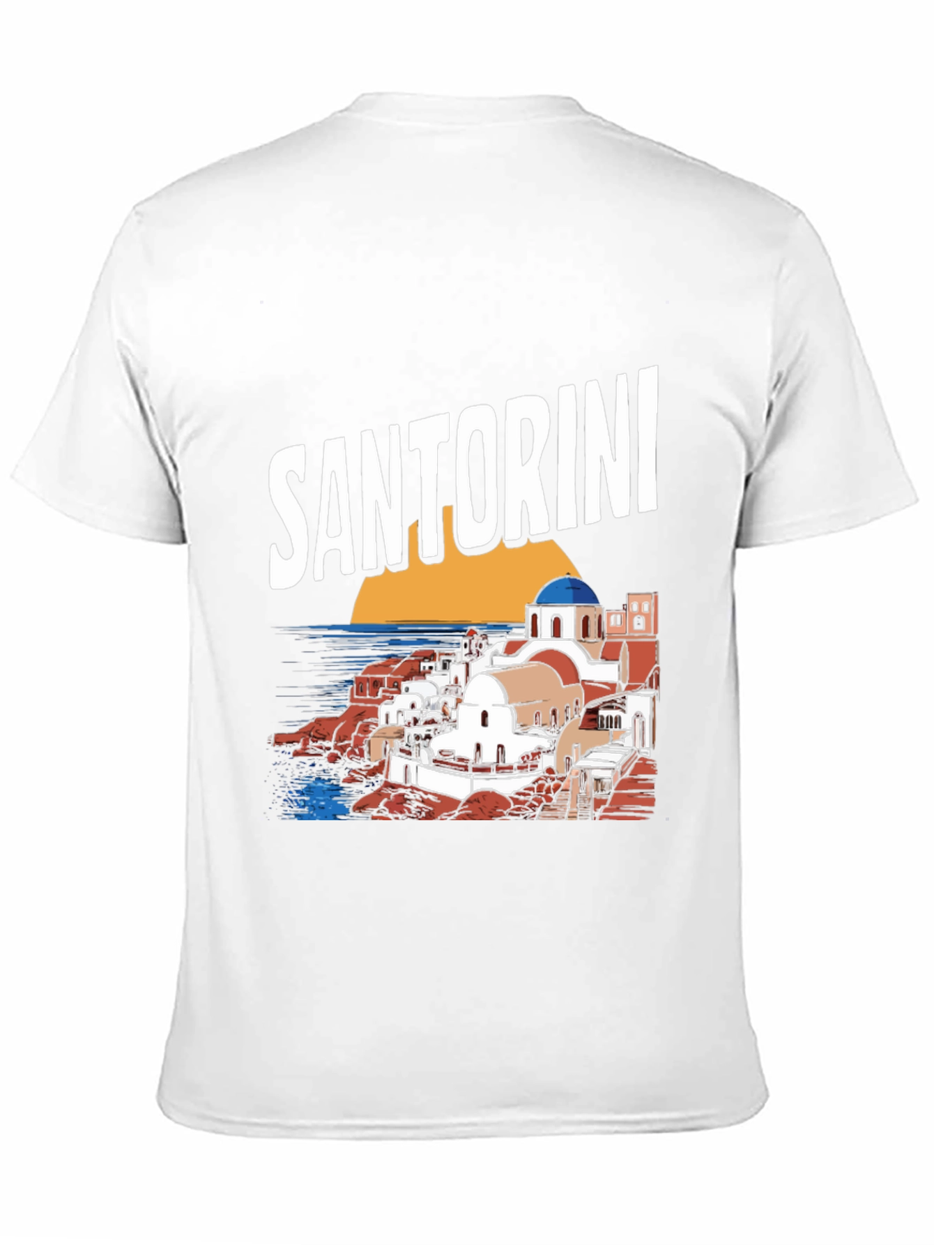 Santorini Greece T-Shirt - Unique Travel Souvenir Tee
