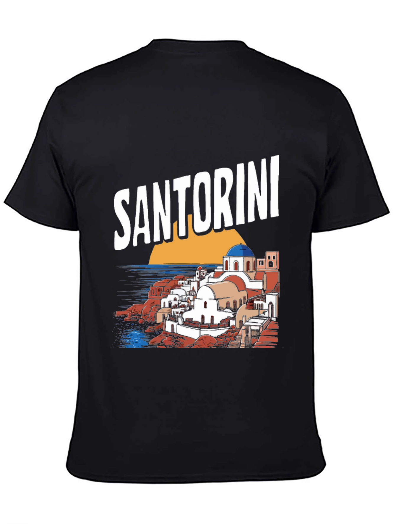 Santorini Greece T-Shirt - Unique Travel Souvenir Tee
