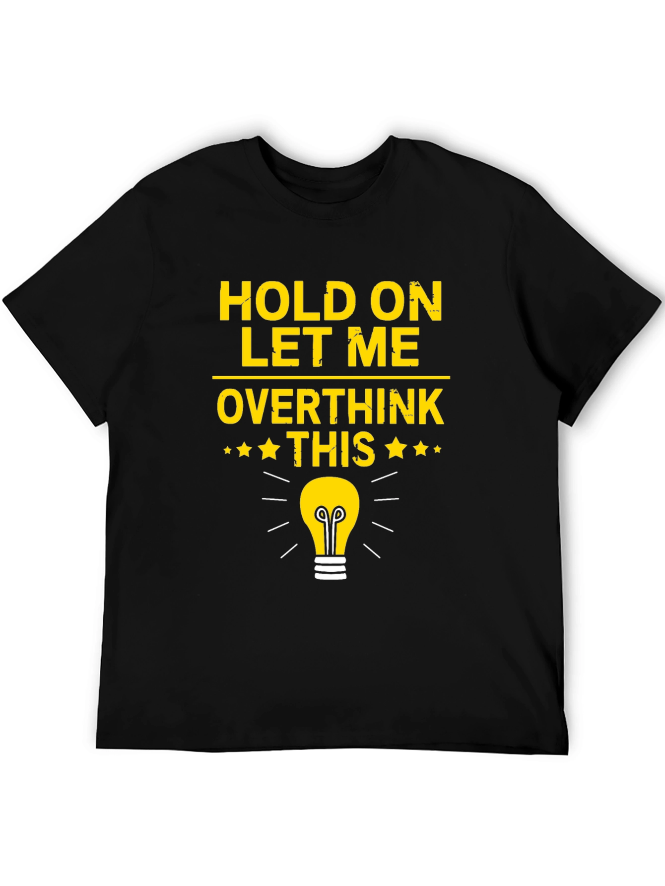 Overthink This T-Shirt - Light Bulb Graphic Tee