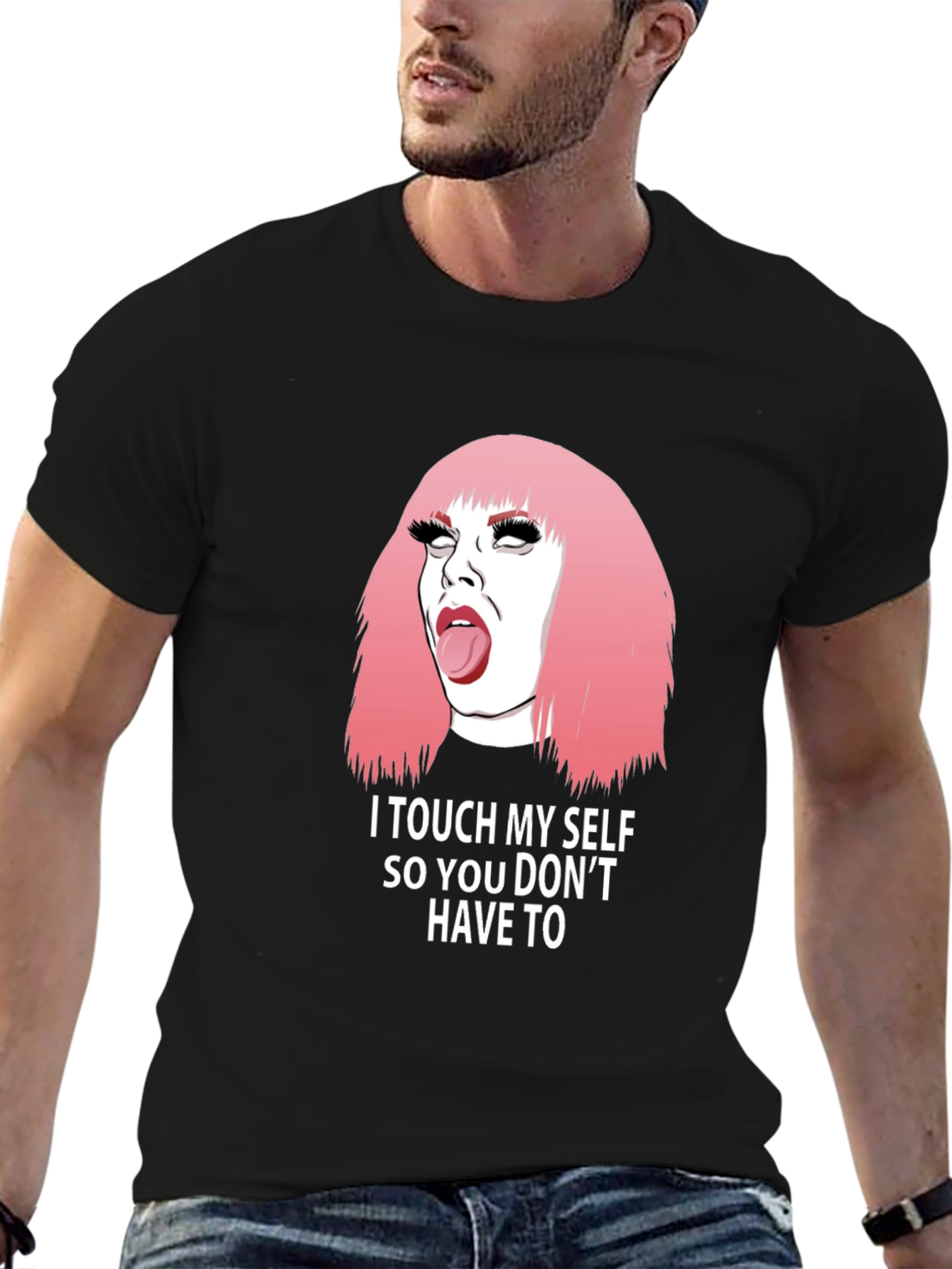 Humorous I Touch Myself Graphic Tee