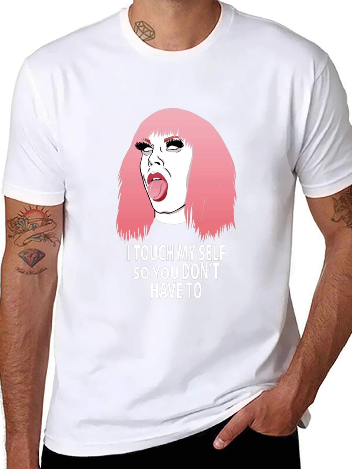 Humorous I Touch Myself Graphic Tee