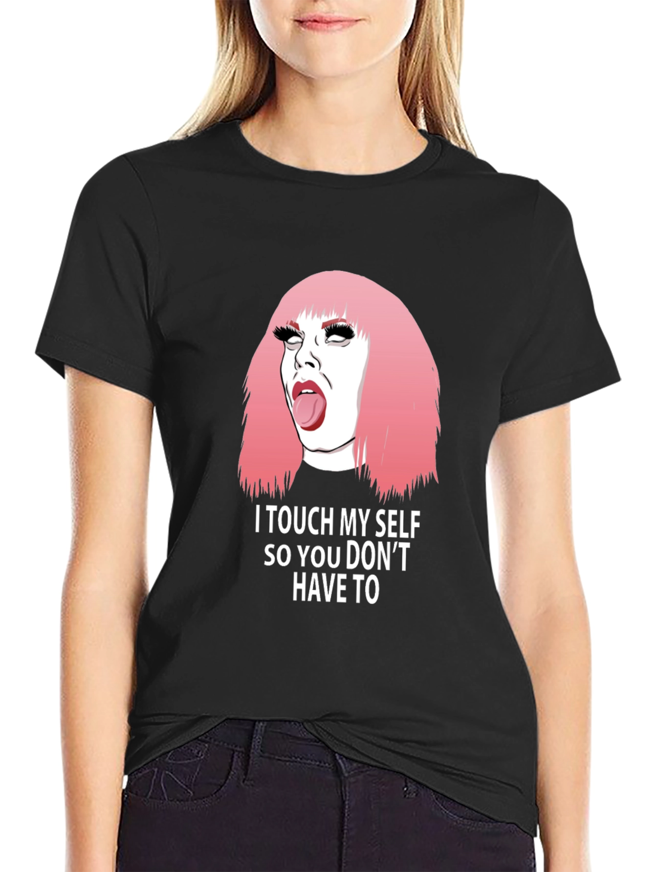 Humorous I Touch Myself Graphic Tee