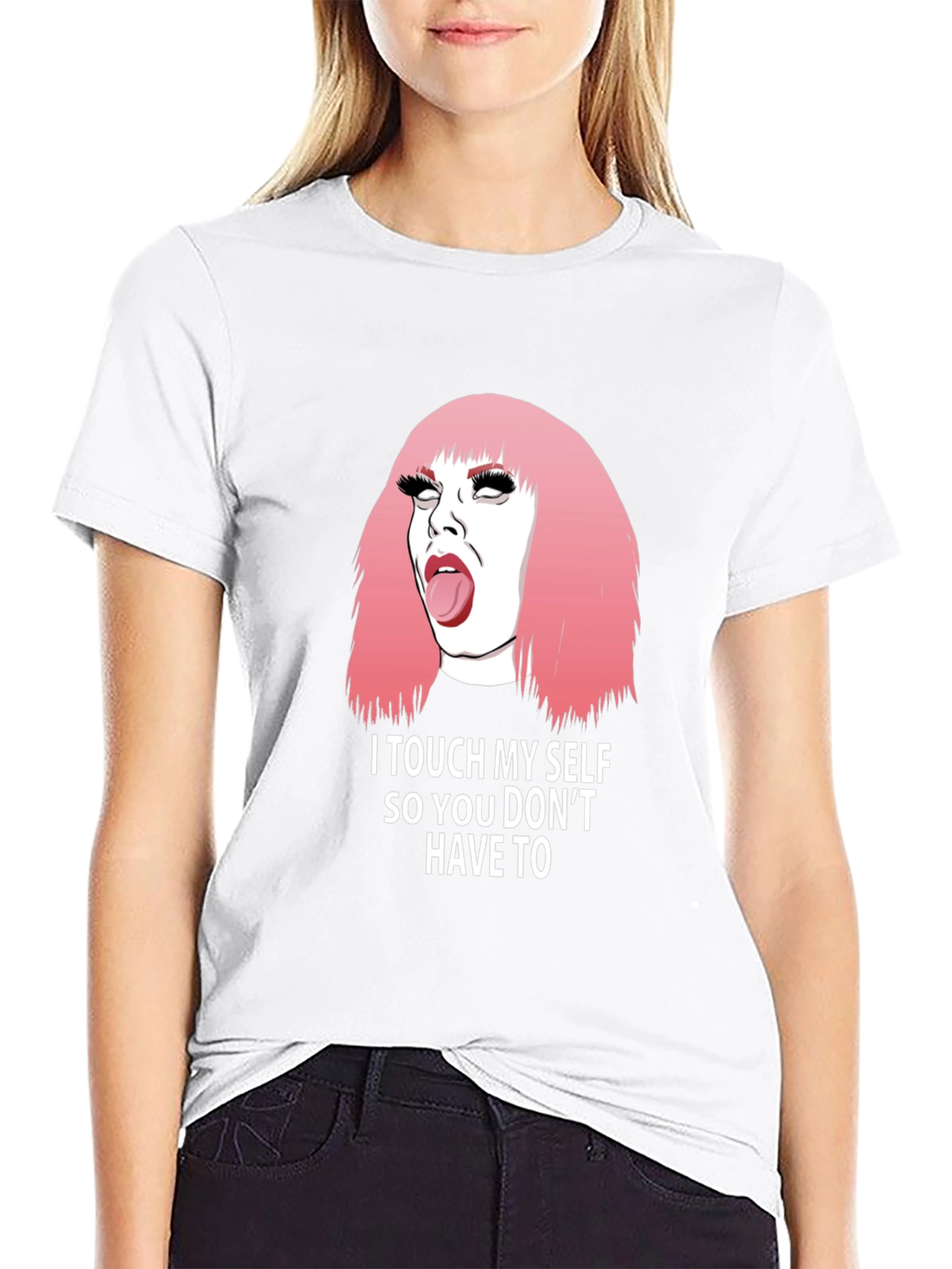 Humorous I Touch Myself Graphic Tee