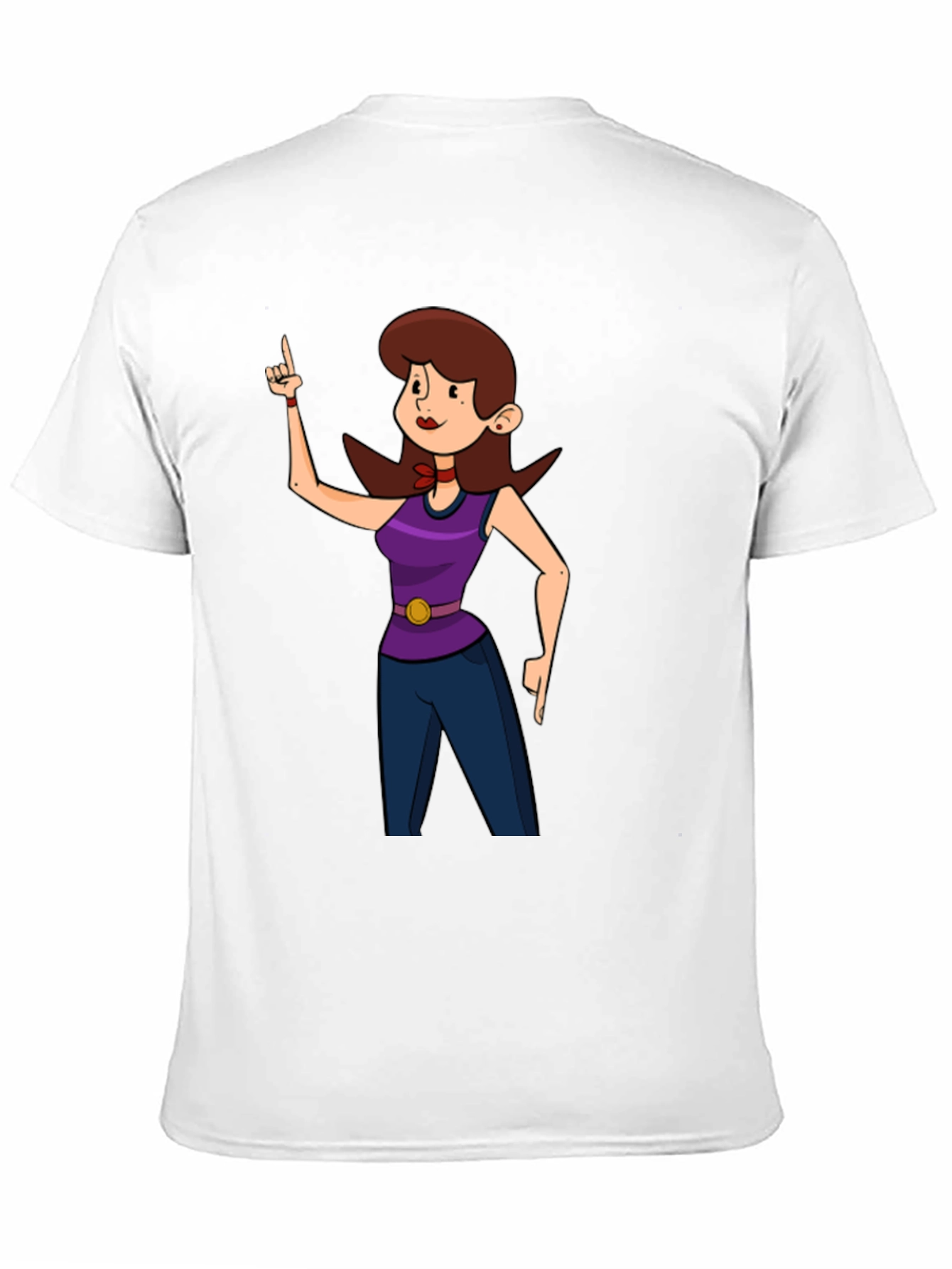Cartoon Character Graphic Print Black T-Shirt