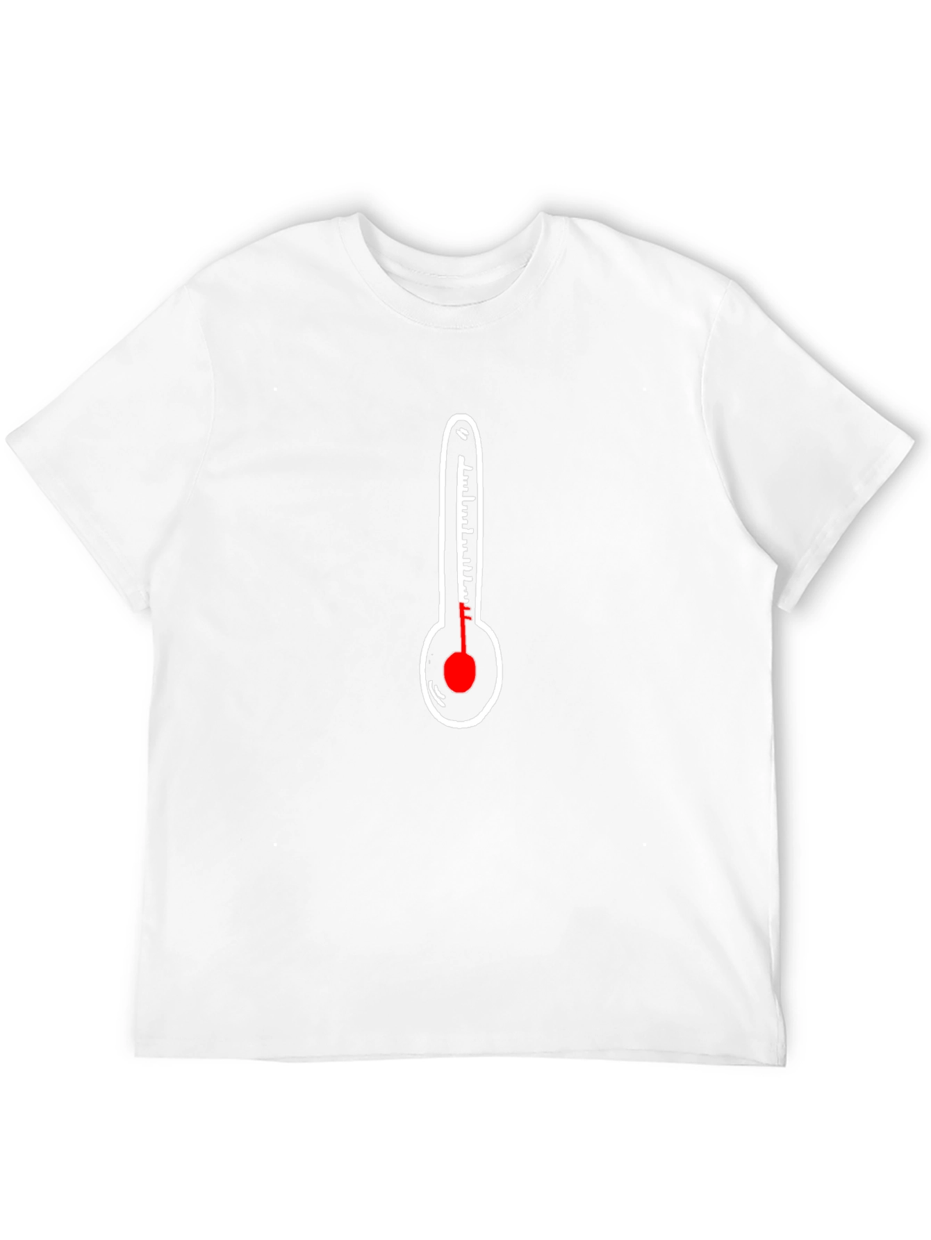 Thermometer Graphic Black T-Shirt - Stay Cool & Casual