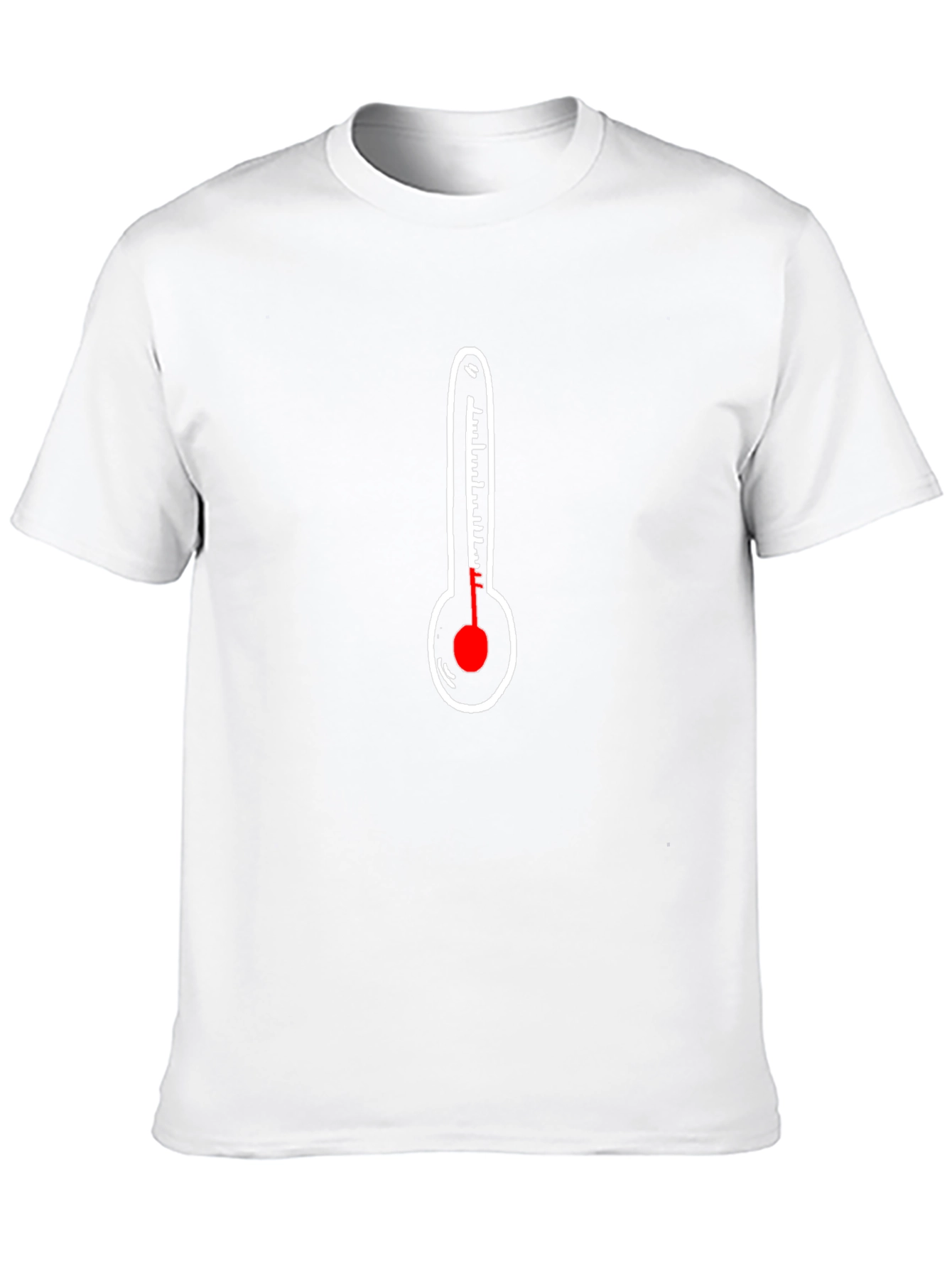 Thermometer Graphic Black T-Shirt - Stay Cool & Casual