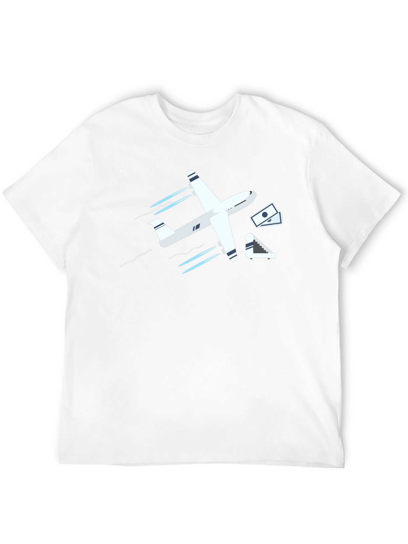 Fly High T-Shirt: Airplane & Money Design